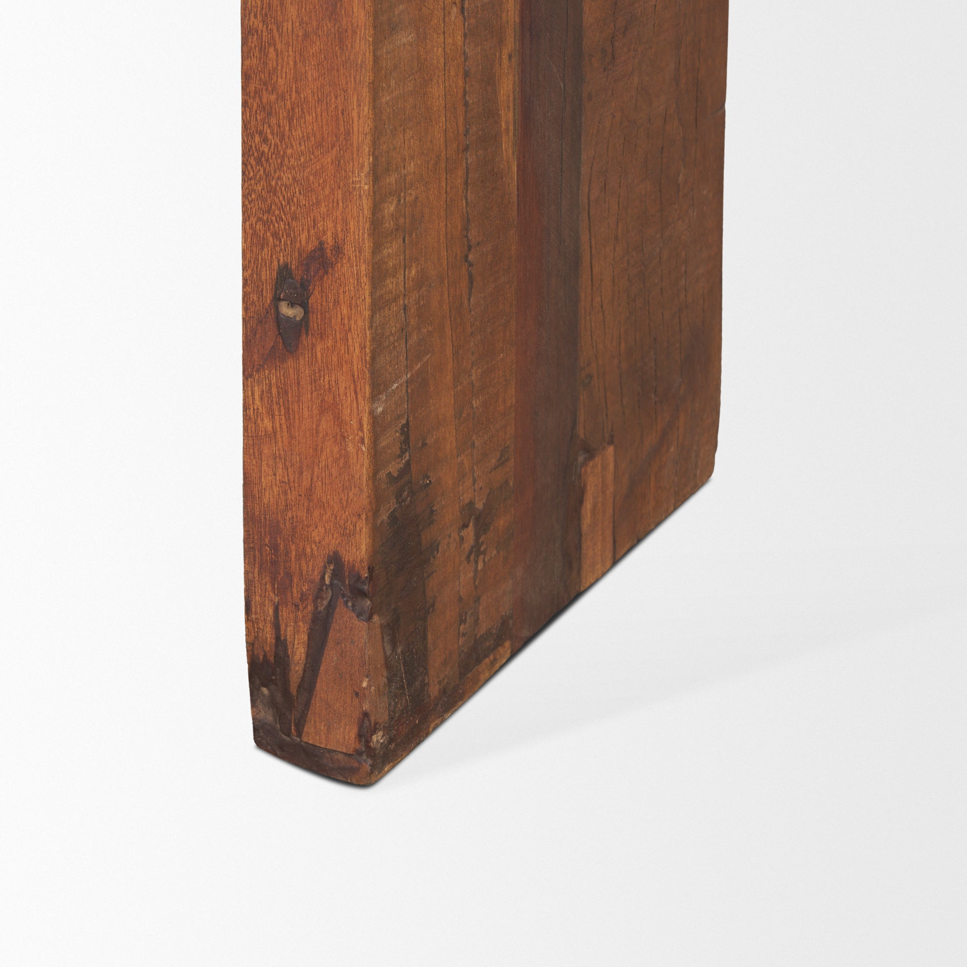 Mesa consola Estelle de madera recuperada rústica marrón