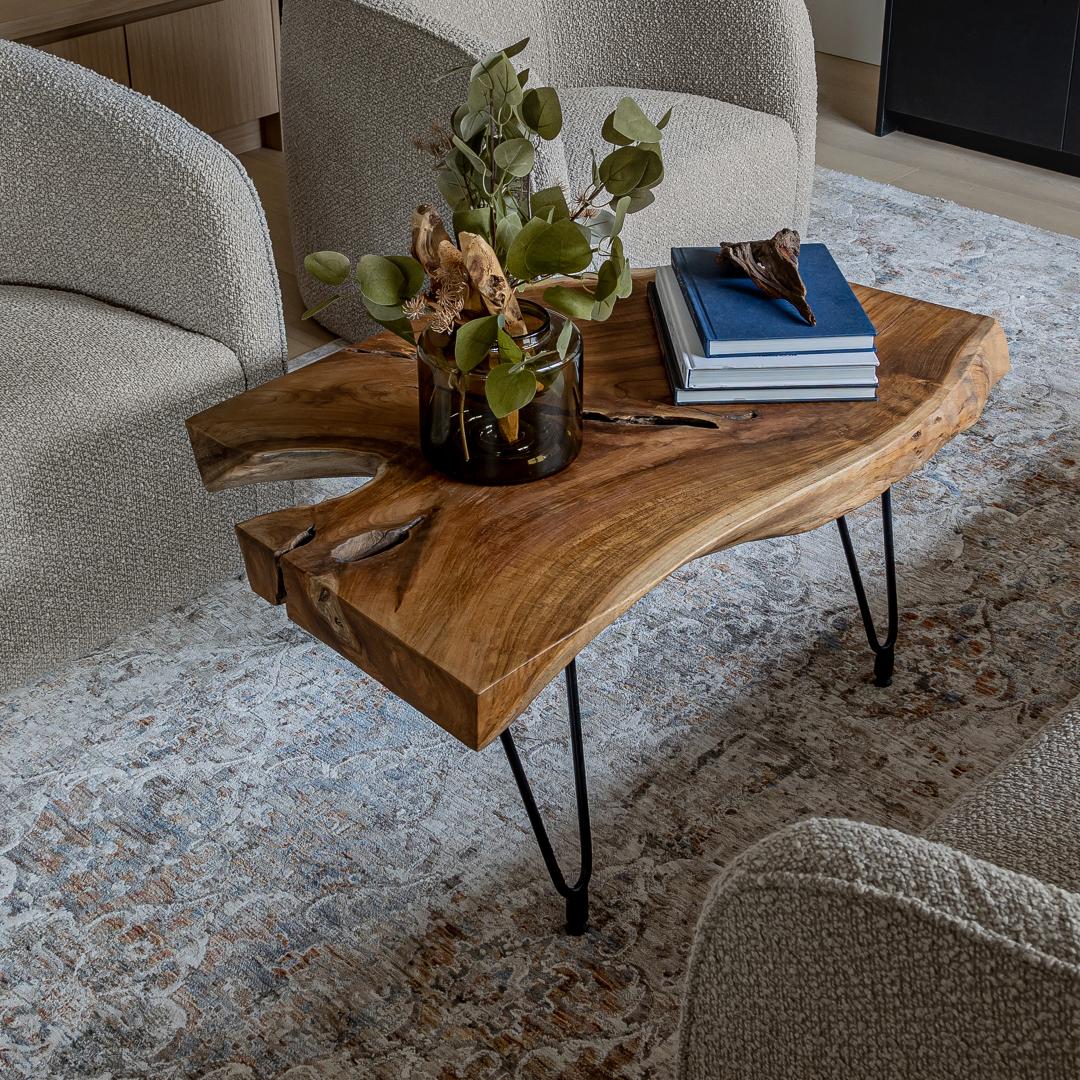 Mesa de centro con horquilla Natura