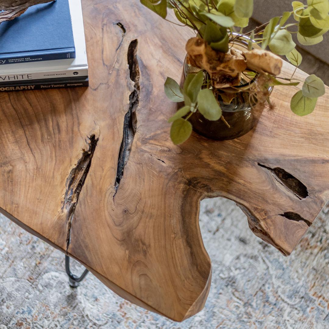 Mesa de centro con horquilla Natura