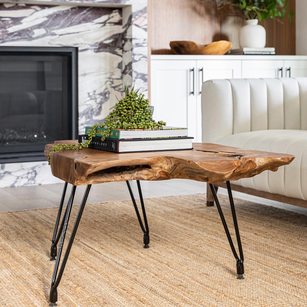 Mesa de centro con horquilla Natura