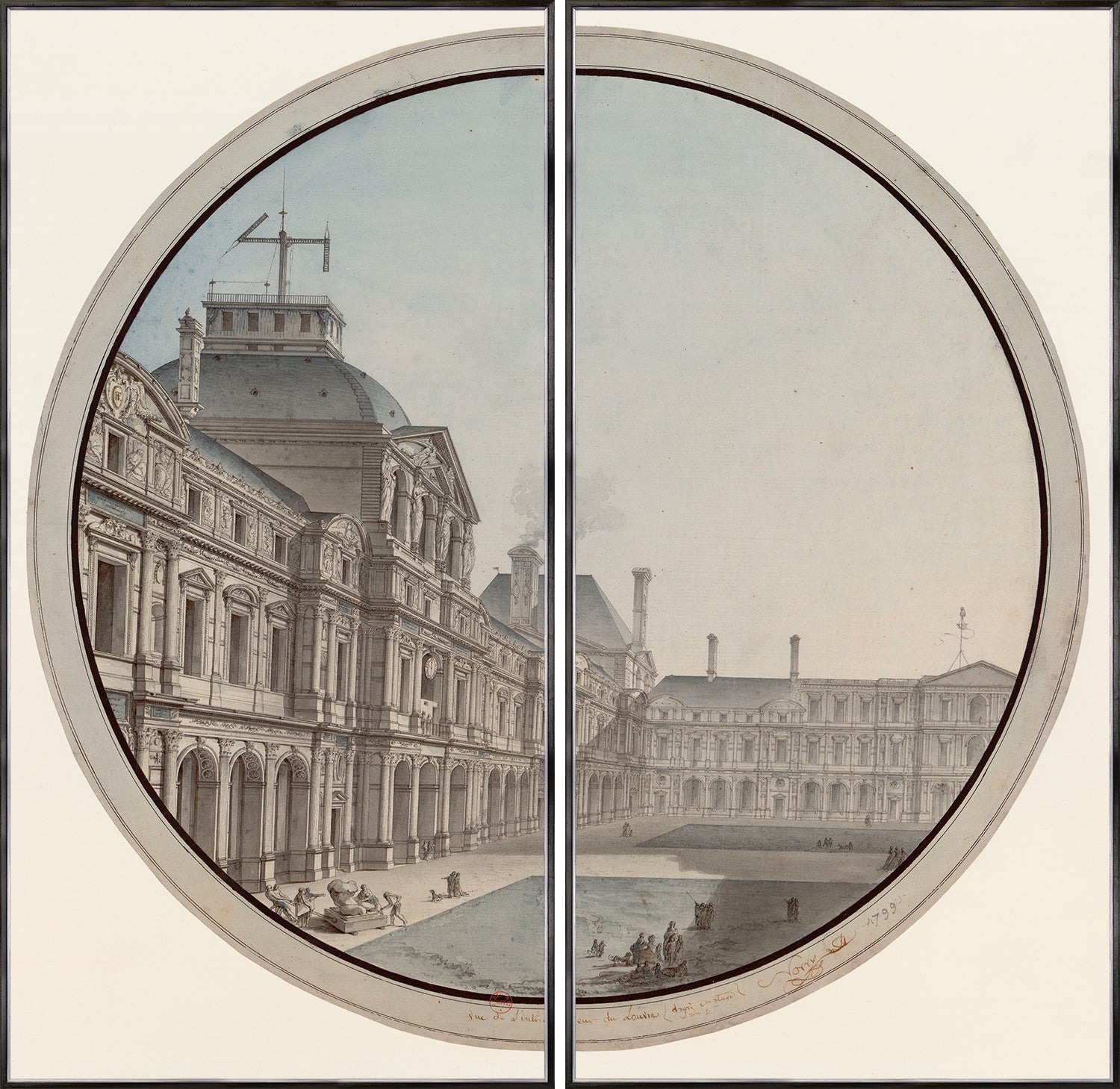 Interior del Louvre, 1799