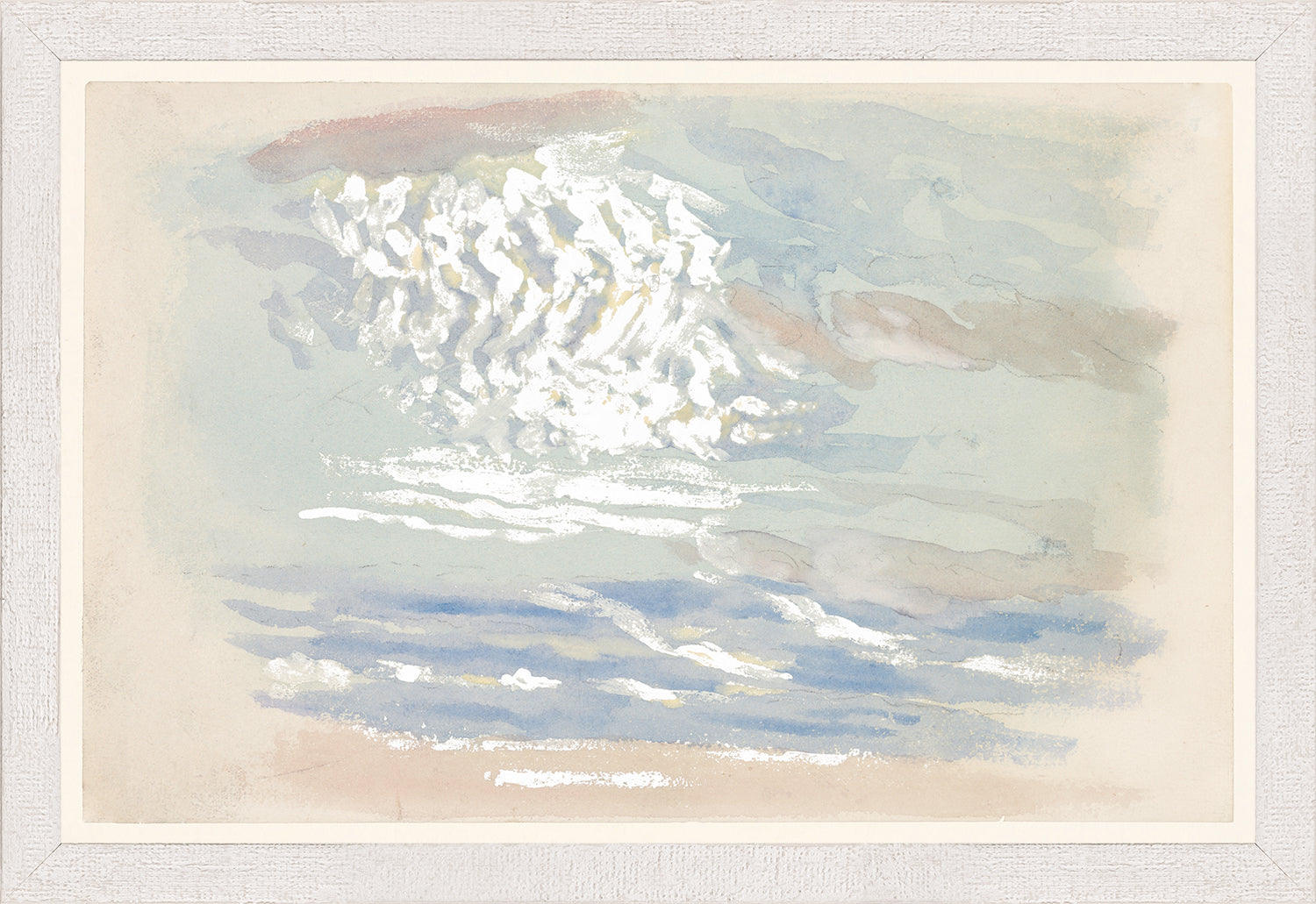 Collection 08 – Study of Clouds, Rome 1893 wall art featuring soft blue and white cloud patterns.