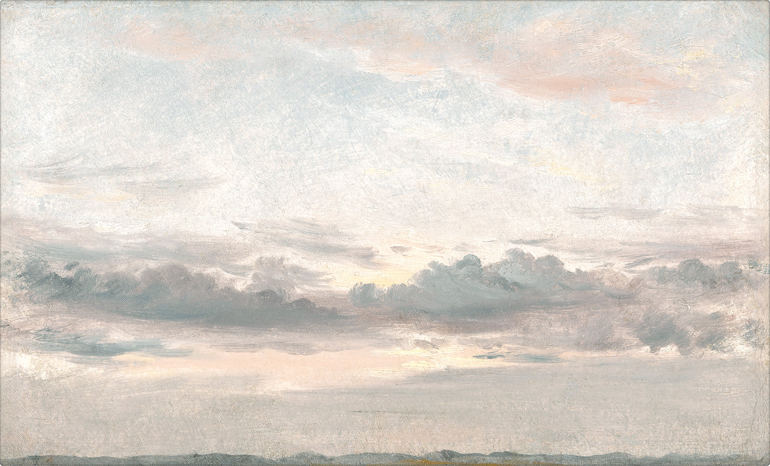 Sunset Study C. 1821 — nature and landscape fine art print shown from another angle
