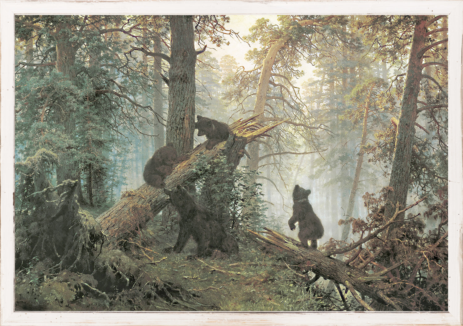 Northern Collection – Morning in a Pine Forest C. 1889, depicting bears in a forest setting