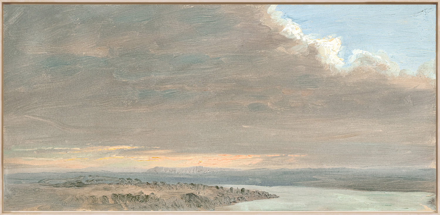 Hudson River School – Sunset, Hudson Valley C. 1870