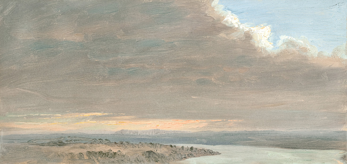 Hudson River School – Sunset, Hudson Valley C. 1870