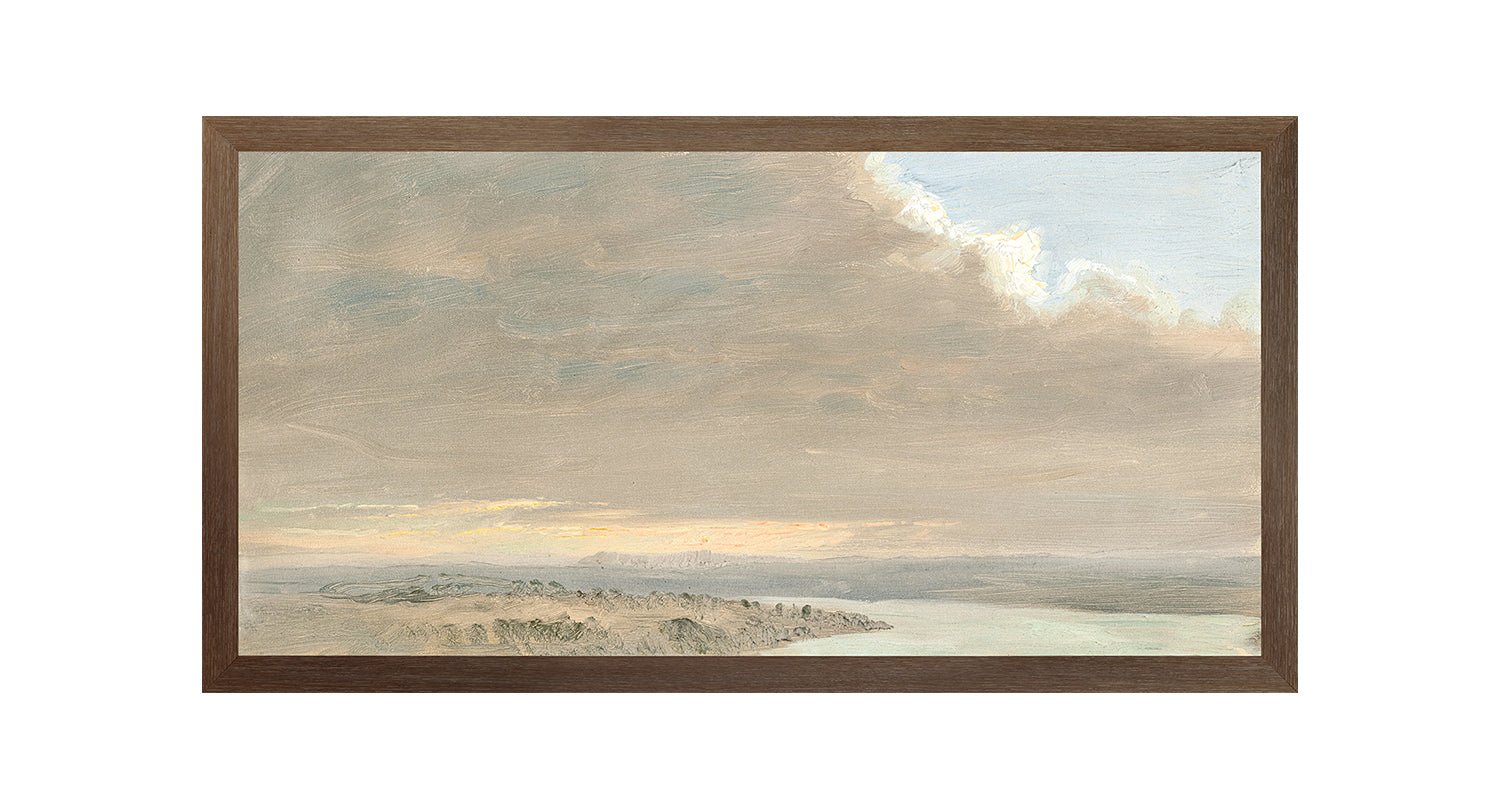 Hudson River School – Sunset, Hudson Valley C. 1870