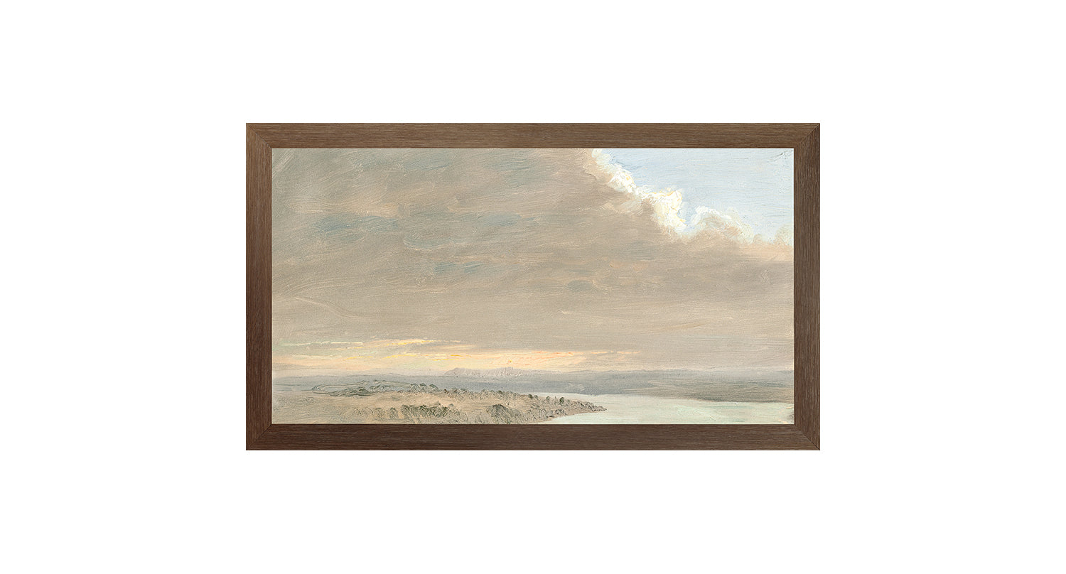 Hudson River School – Sunset, Hudson Valley C. 1870