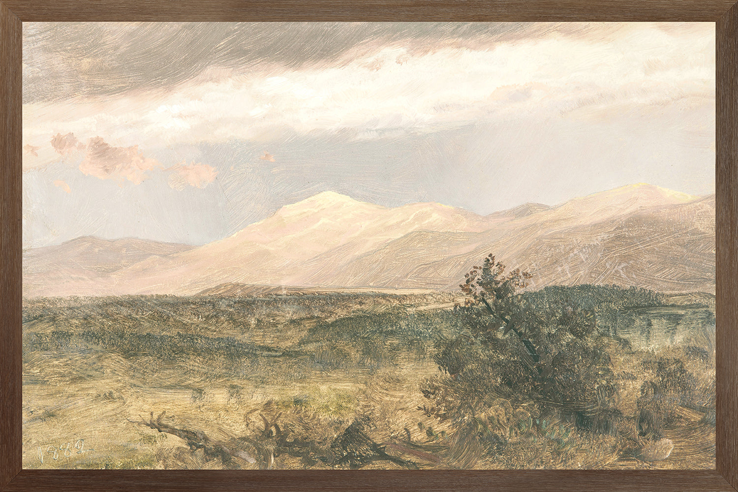 Hudson River School – Catskills at Sunset C. 1870