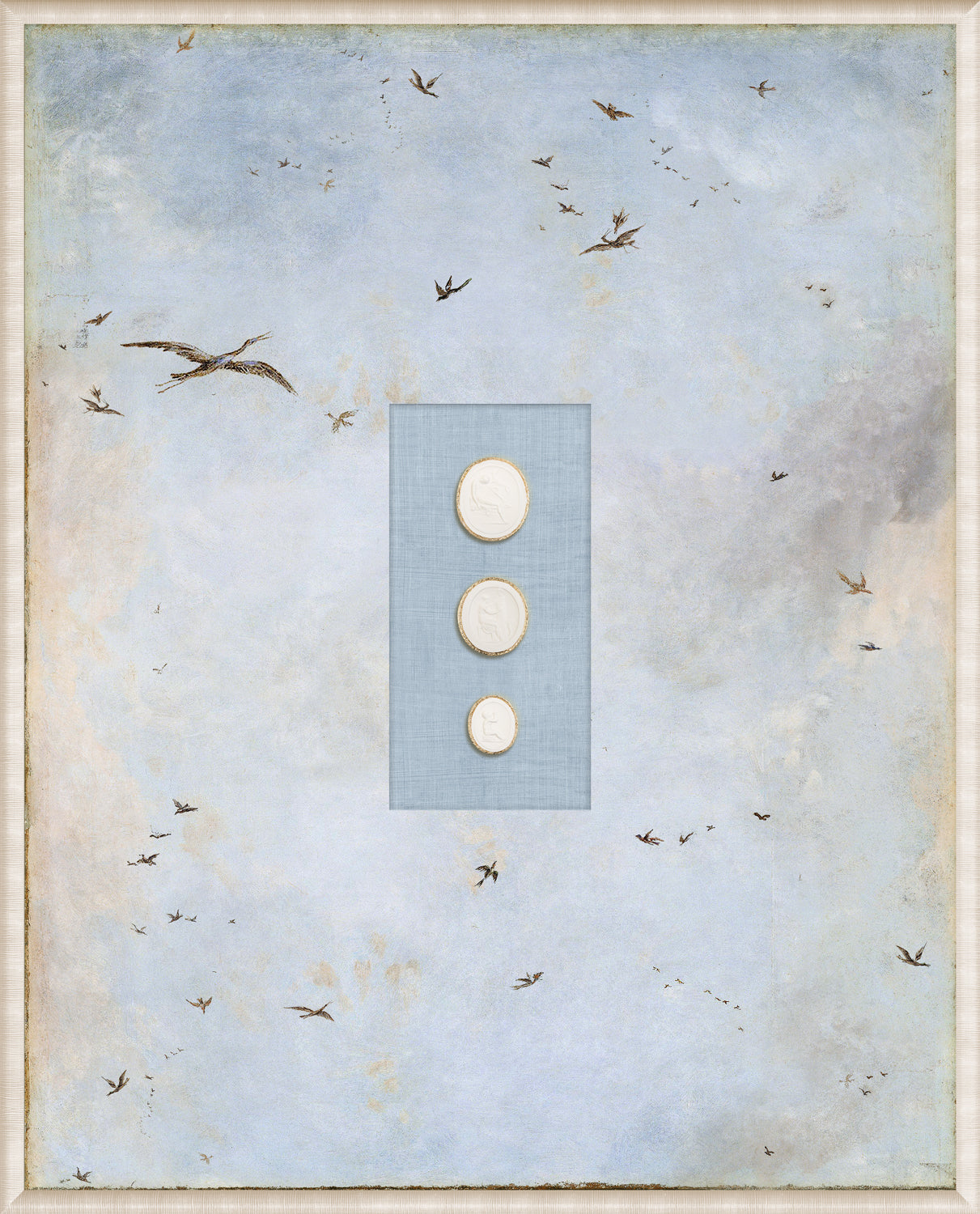 Grand Tour Intaglio – Soaring II, Form IV framed art print, 16.75 × 20.75 in