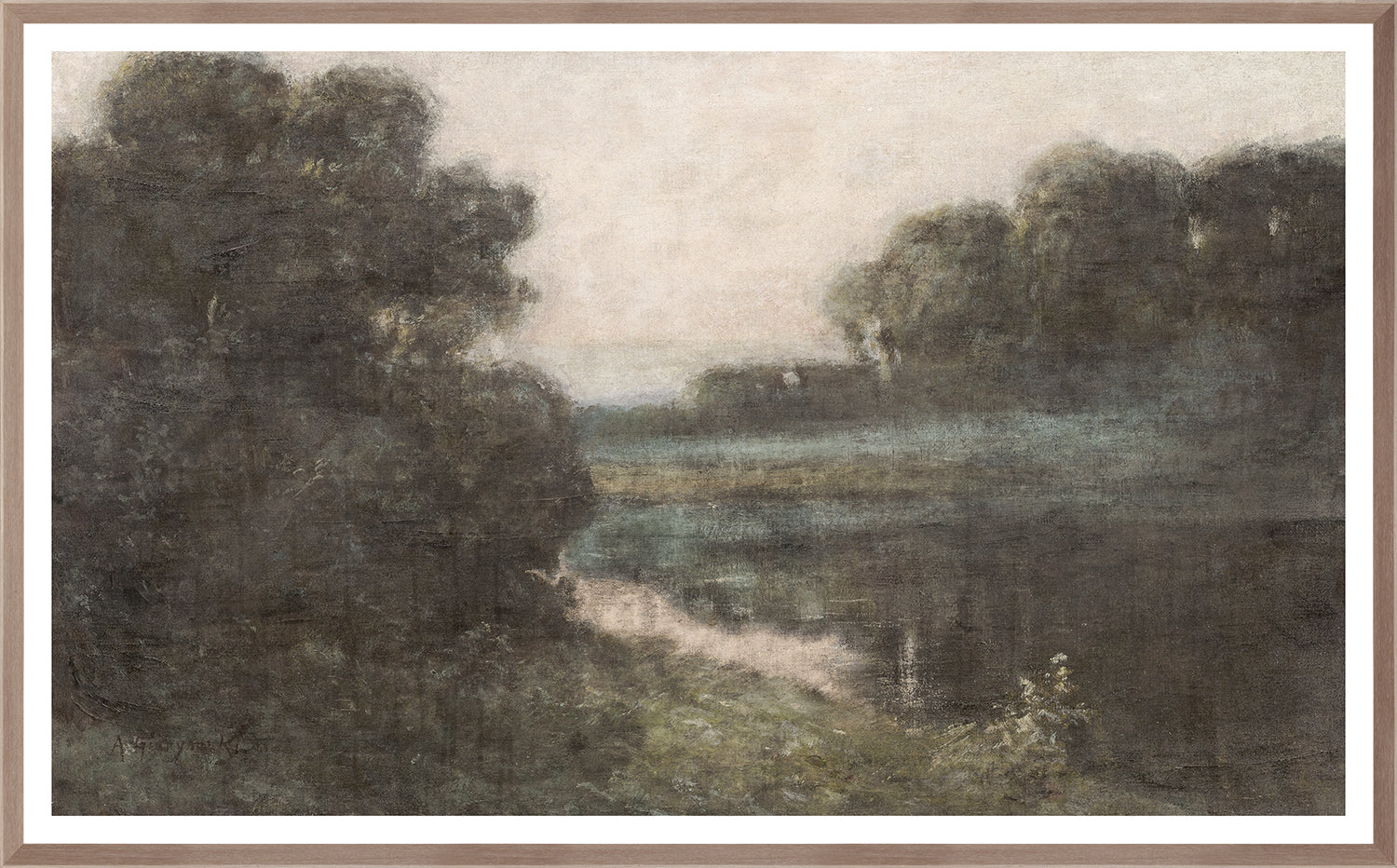 Dundurn Pond C.1891 — nature and landscape fine art print shown from another angle