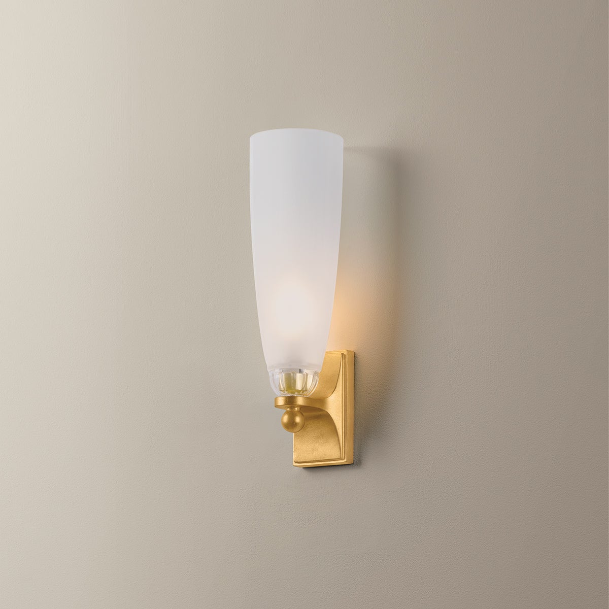 Ravenswood Wall Sconce shown from a second angle to highlight the arm curve and shade silhouette.
