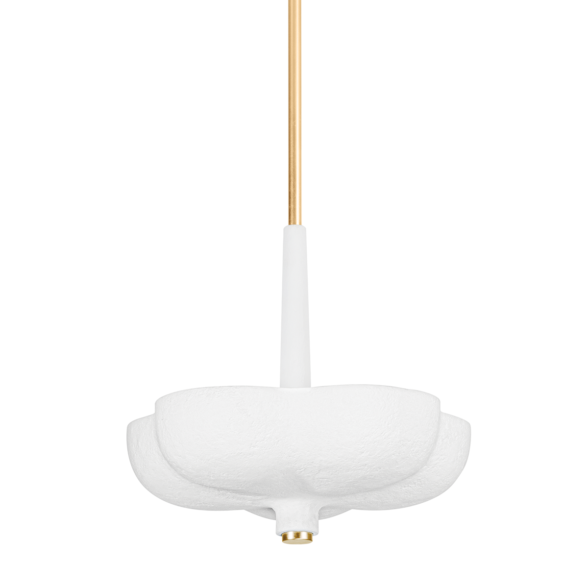 Colgante Rimini Pan de Oro Gesso Blanco