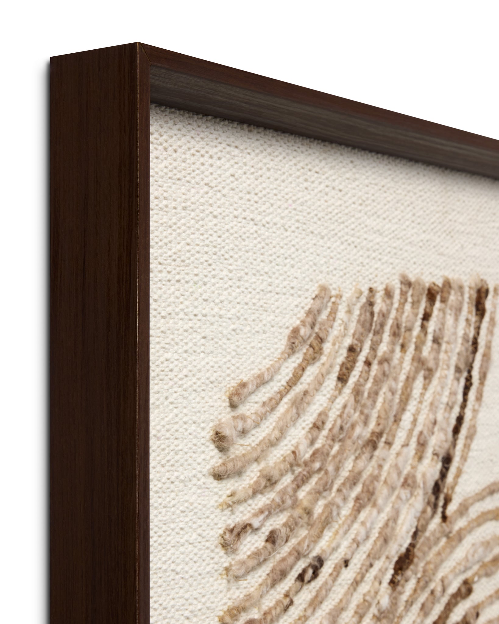 Flange Dark Brown Rug Art - Wall Art Corner (V)