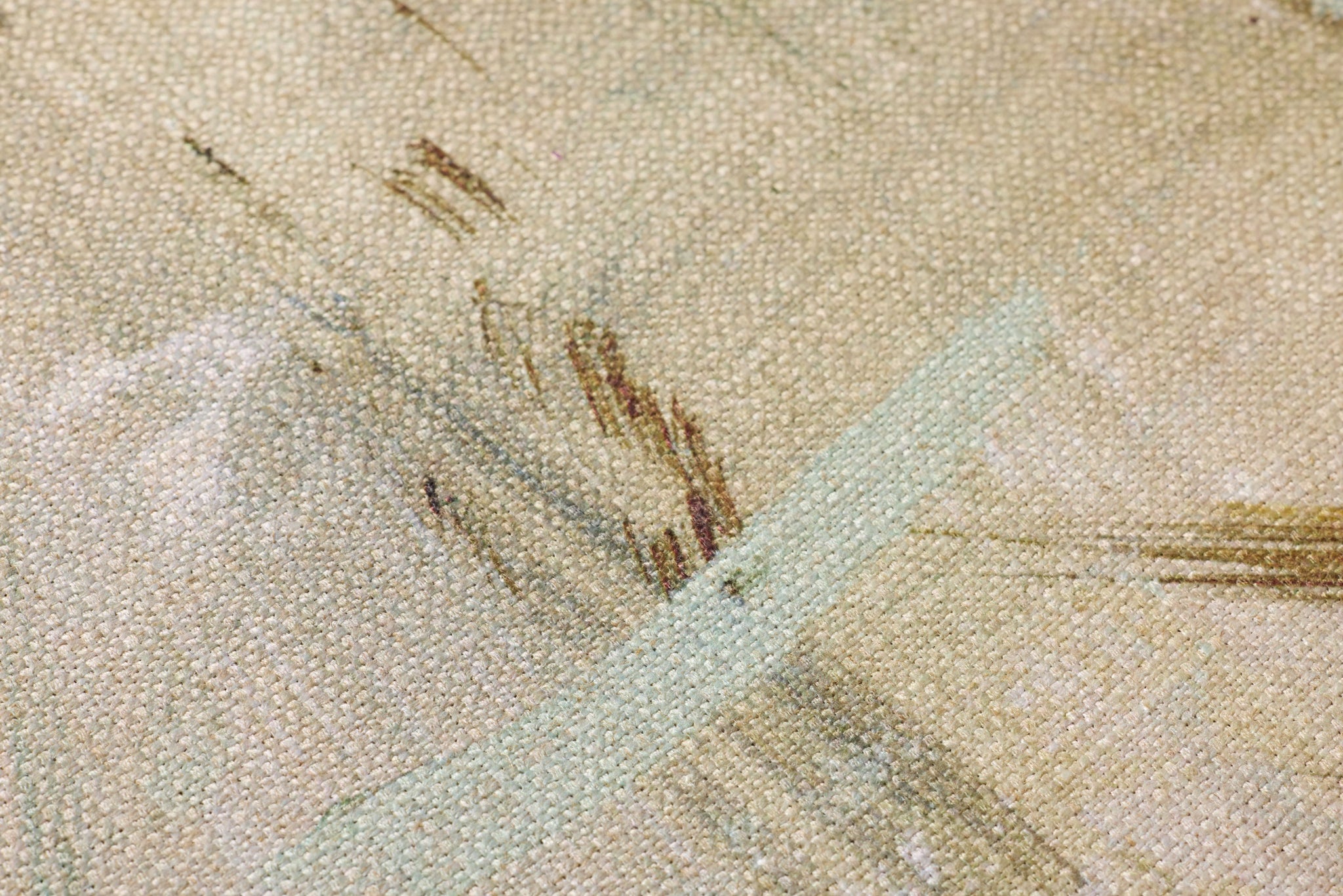 Quiet Whispers Natural Rug Art - Macro Detail (H)