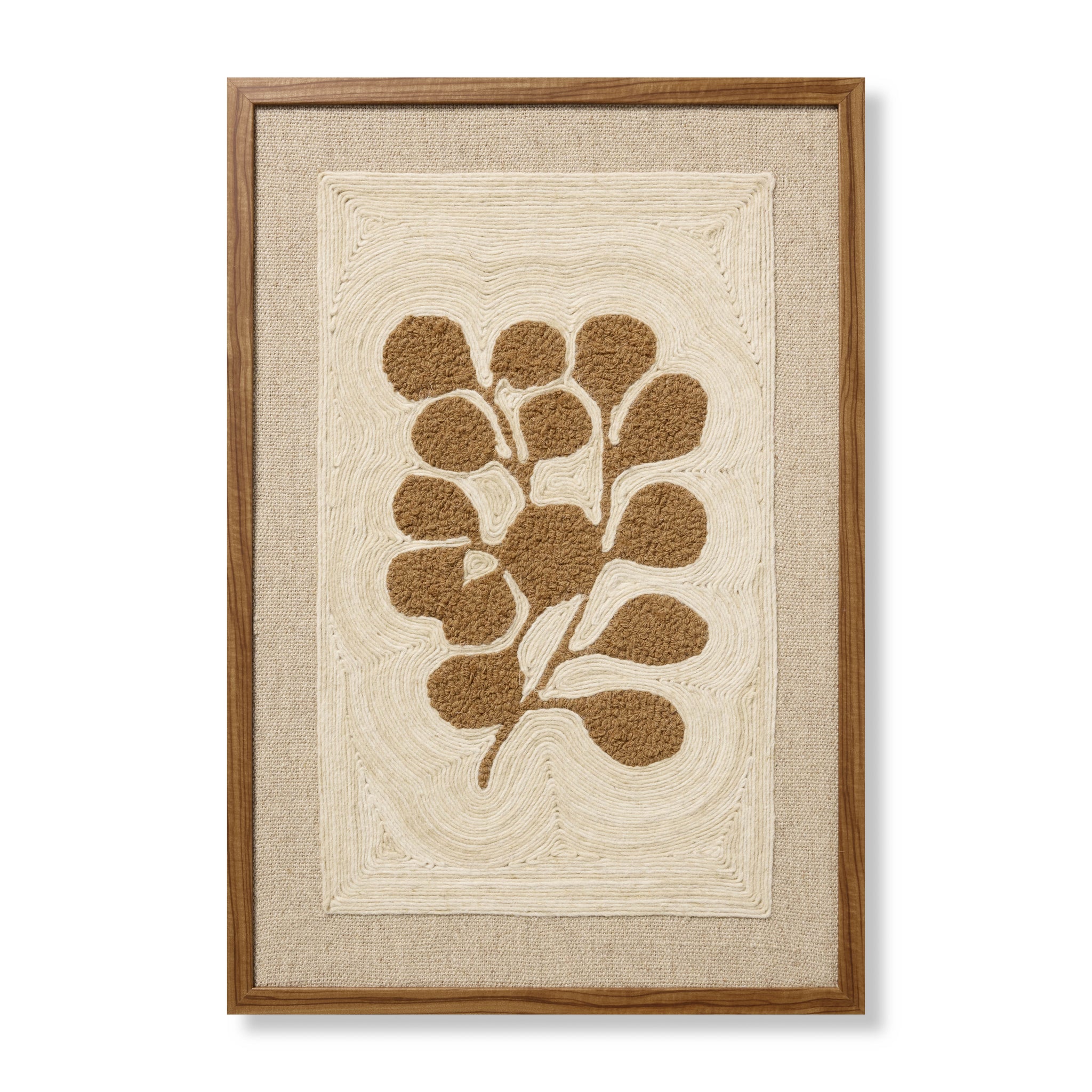 Sprig & Soil Brown Rug Art - Aerial Image