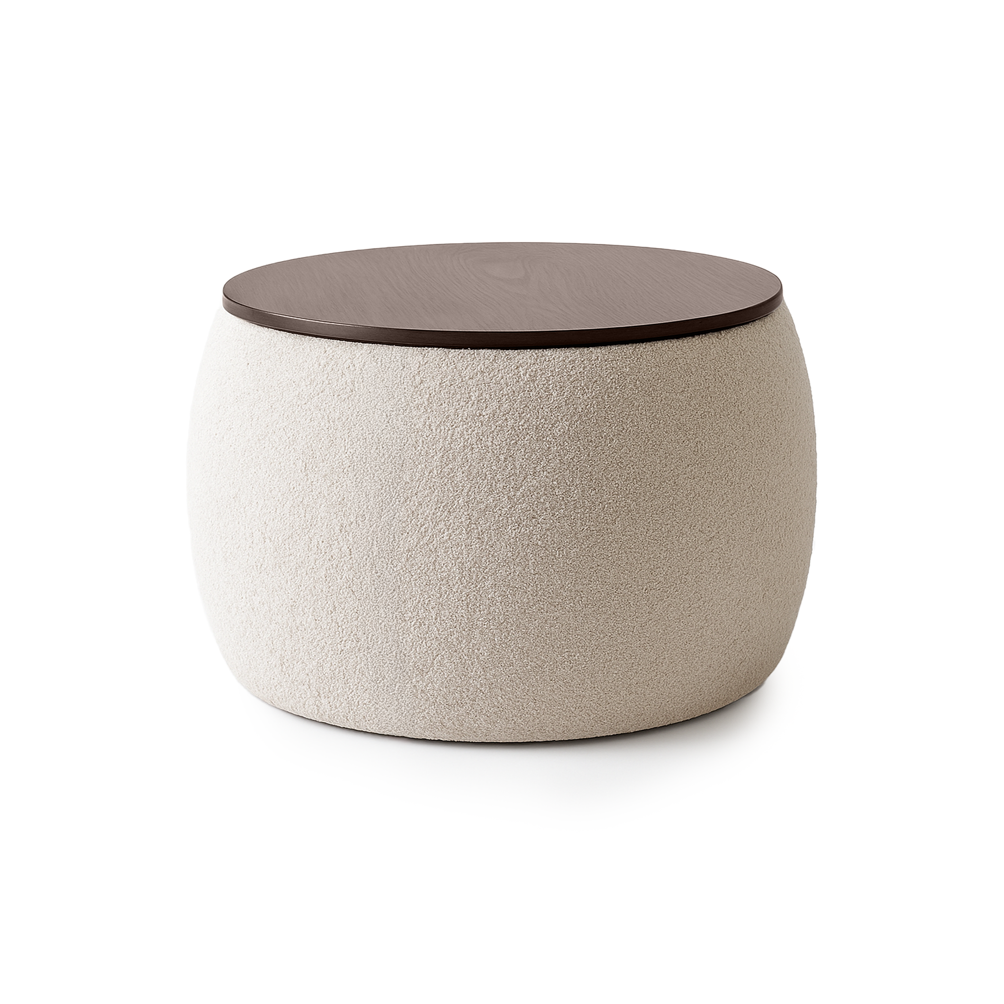 Pouf de rangement en frêne