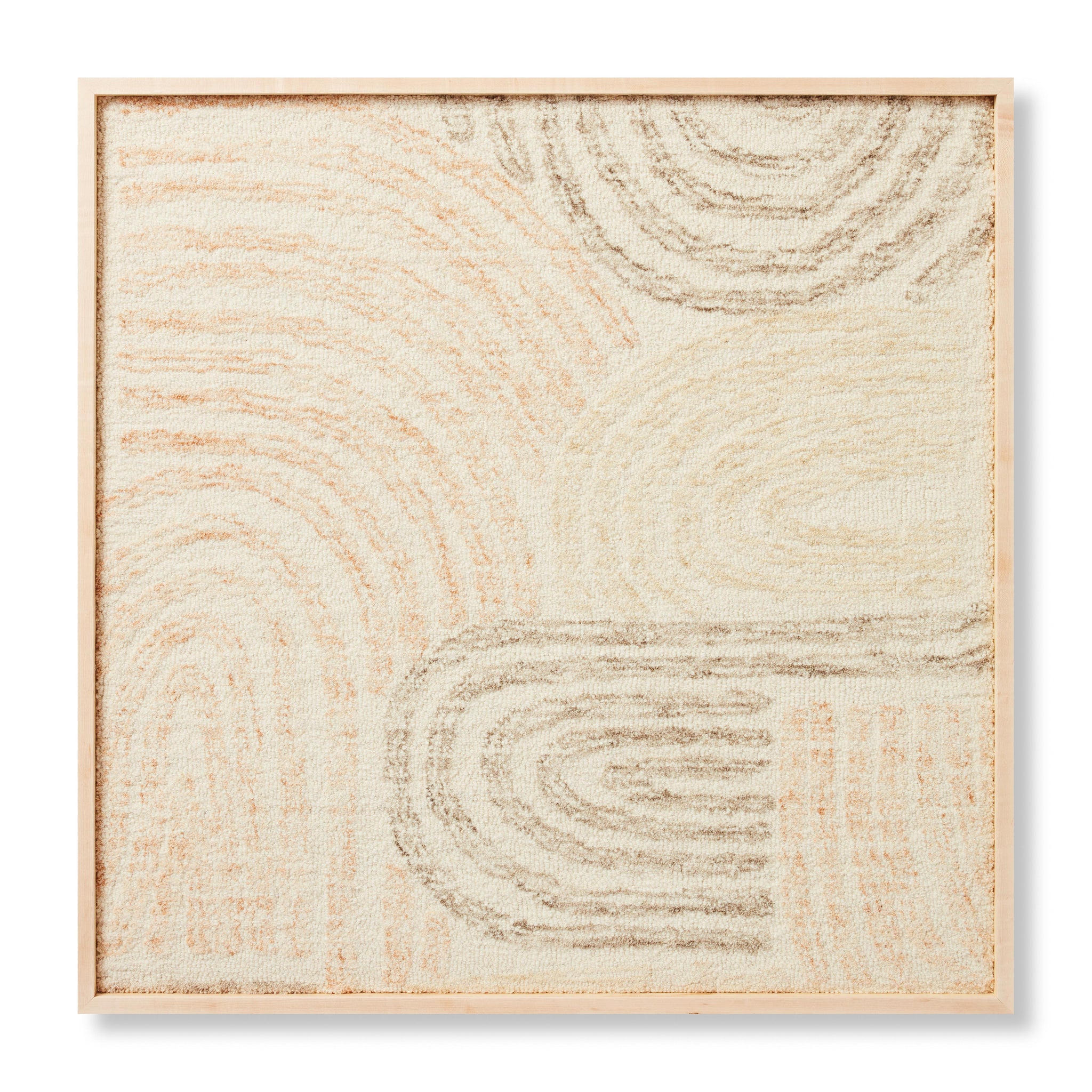 Rock Garden Grey / Multi Rug Art - Aerial Image
