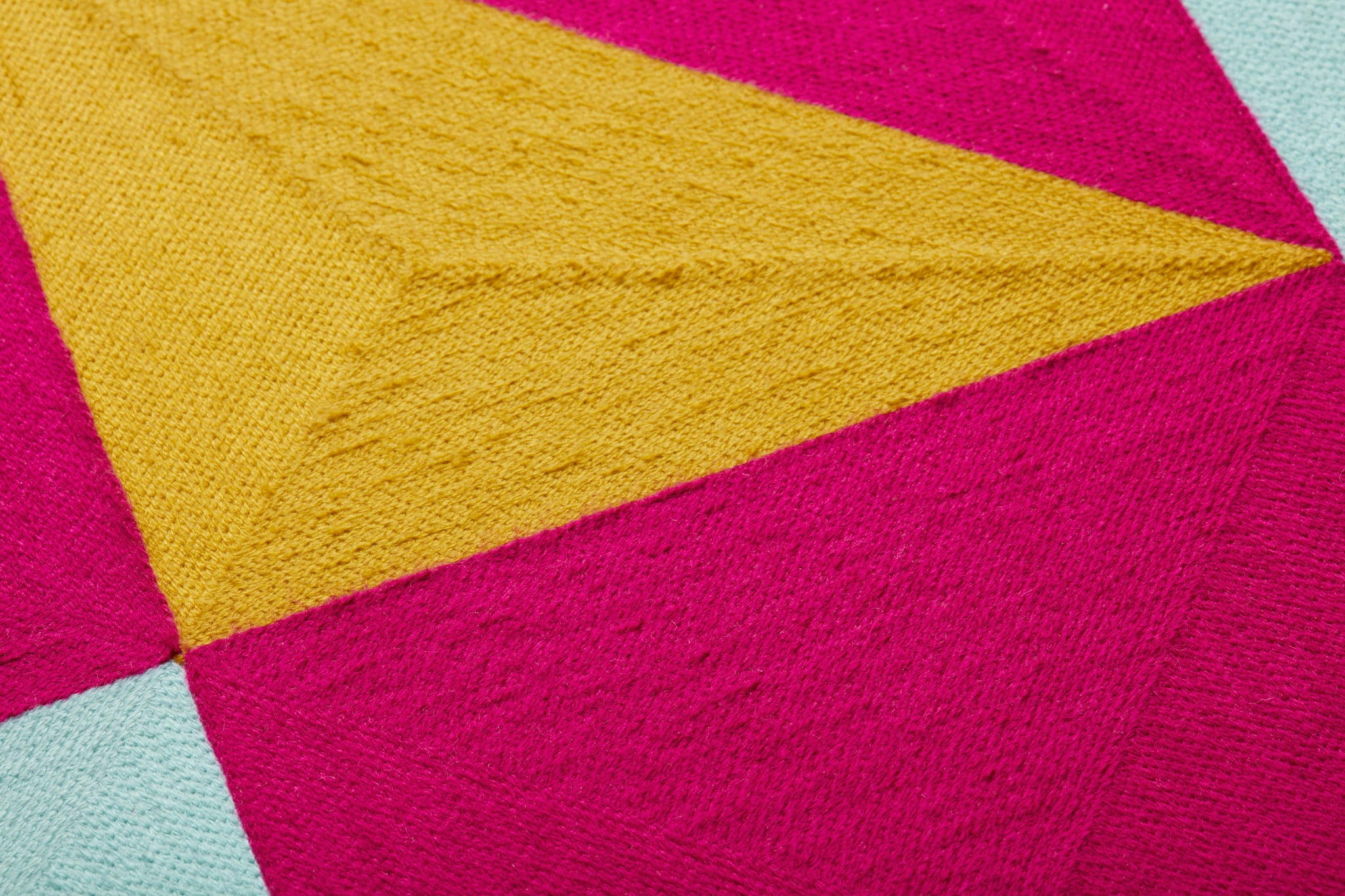 side view of Fair and Square Pink / Gold luxury Artwork