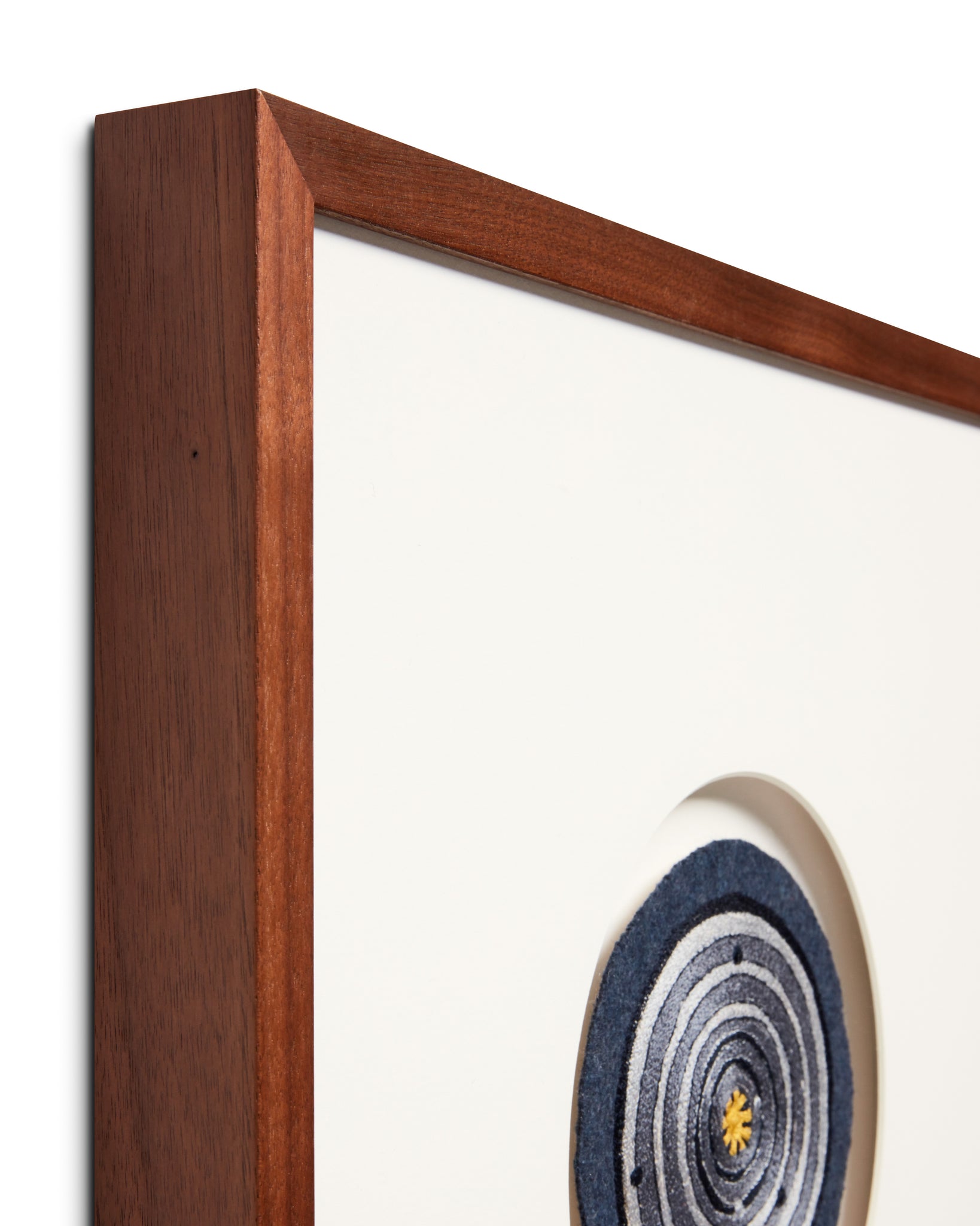 angle view of Solar Patch Blue / Grey luxury Artwork