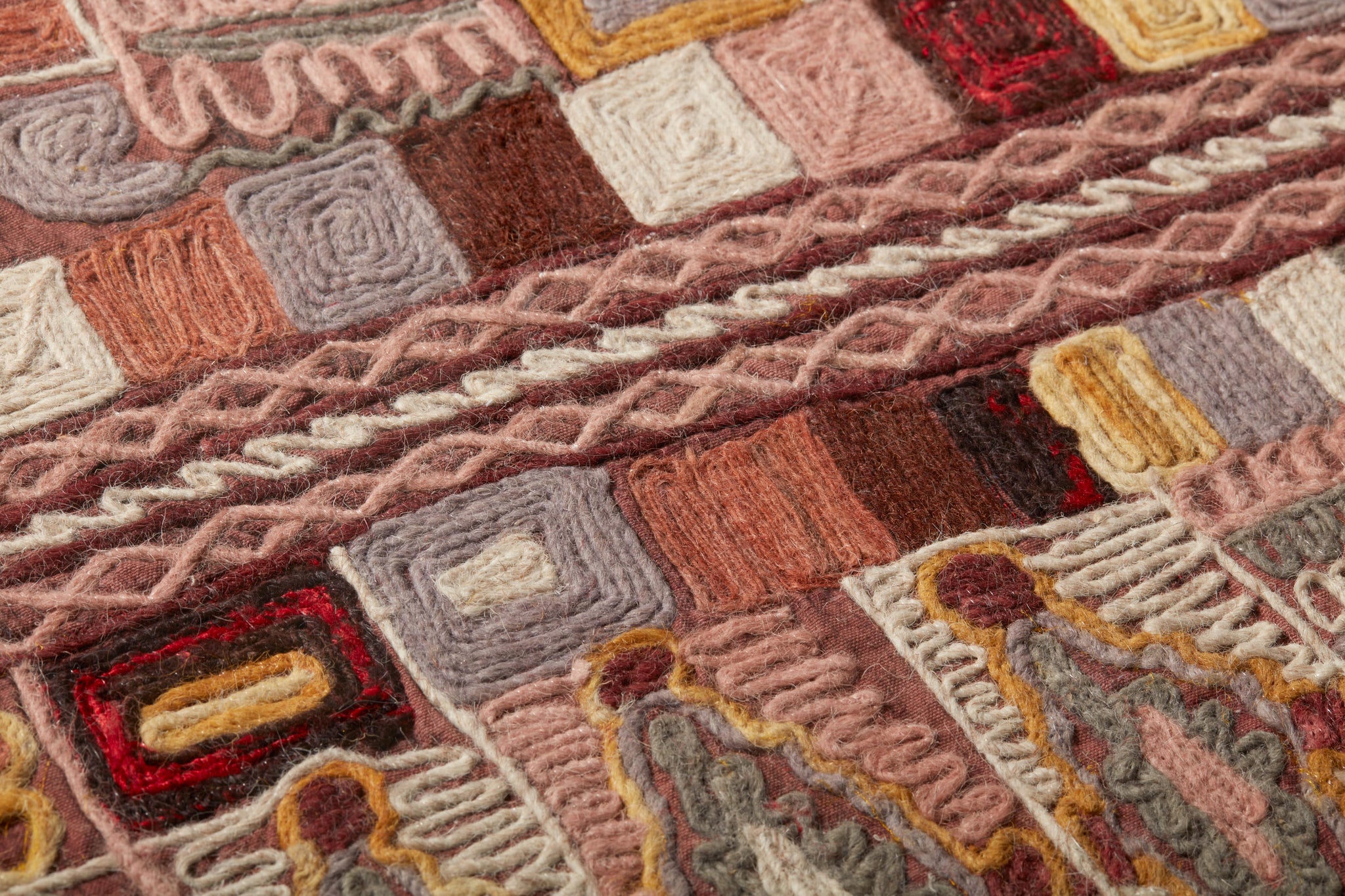 Sonny Pink / Multi Rug Art - Macro Detail (H)