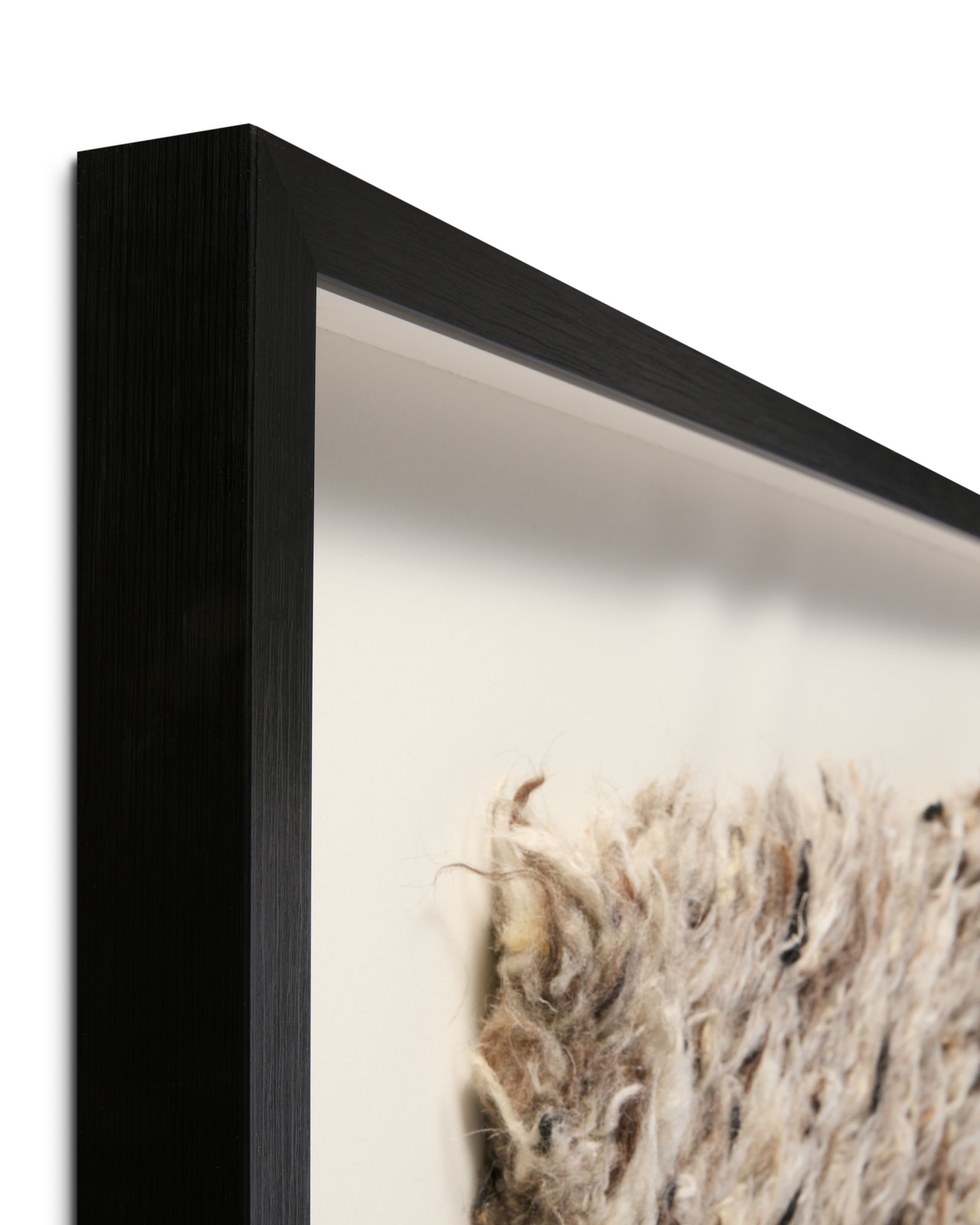 Suri Grey / Ivory Rug Art - Wall Art Corner (V)