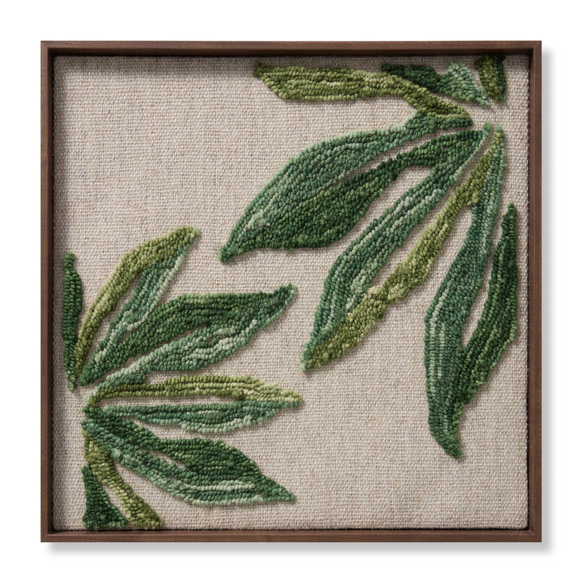 front view of Wallacea Green / Ivory luxury Artwork