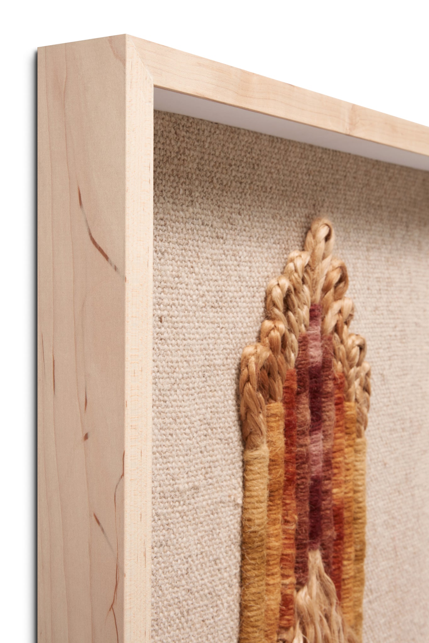 Chrissy Beige / Orange Rug Art - Wall Art Corner (V)