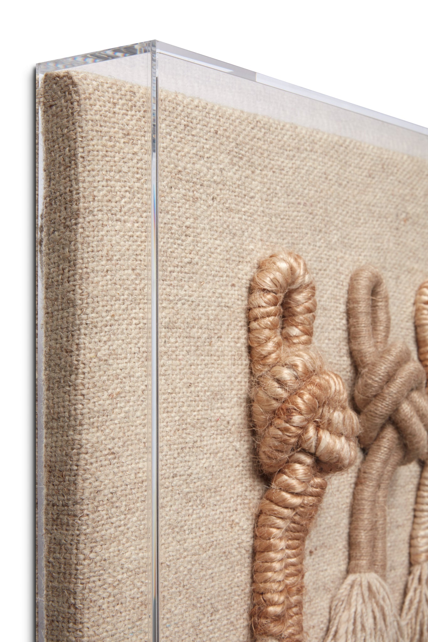 Twisted Beige / Brown Rug Art - Wall Art Corner (V)