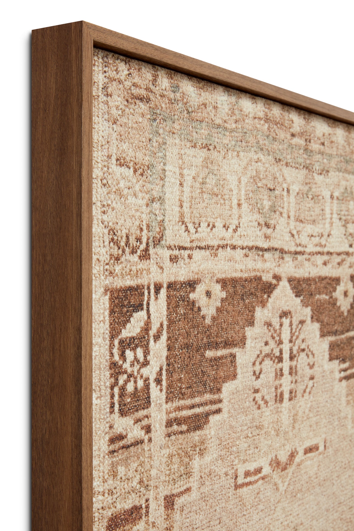 Bayonne Ivory / Brown Rug Art - Wall Art Corner (V)