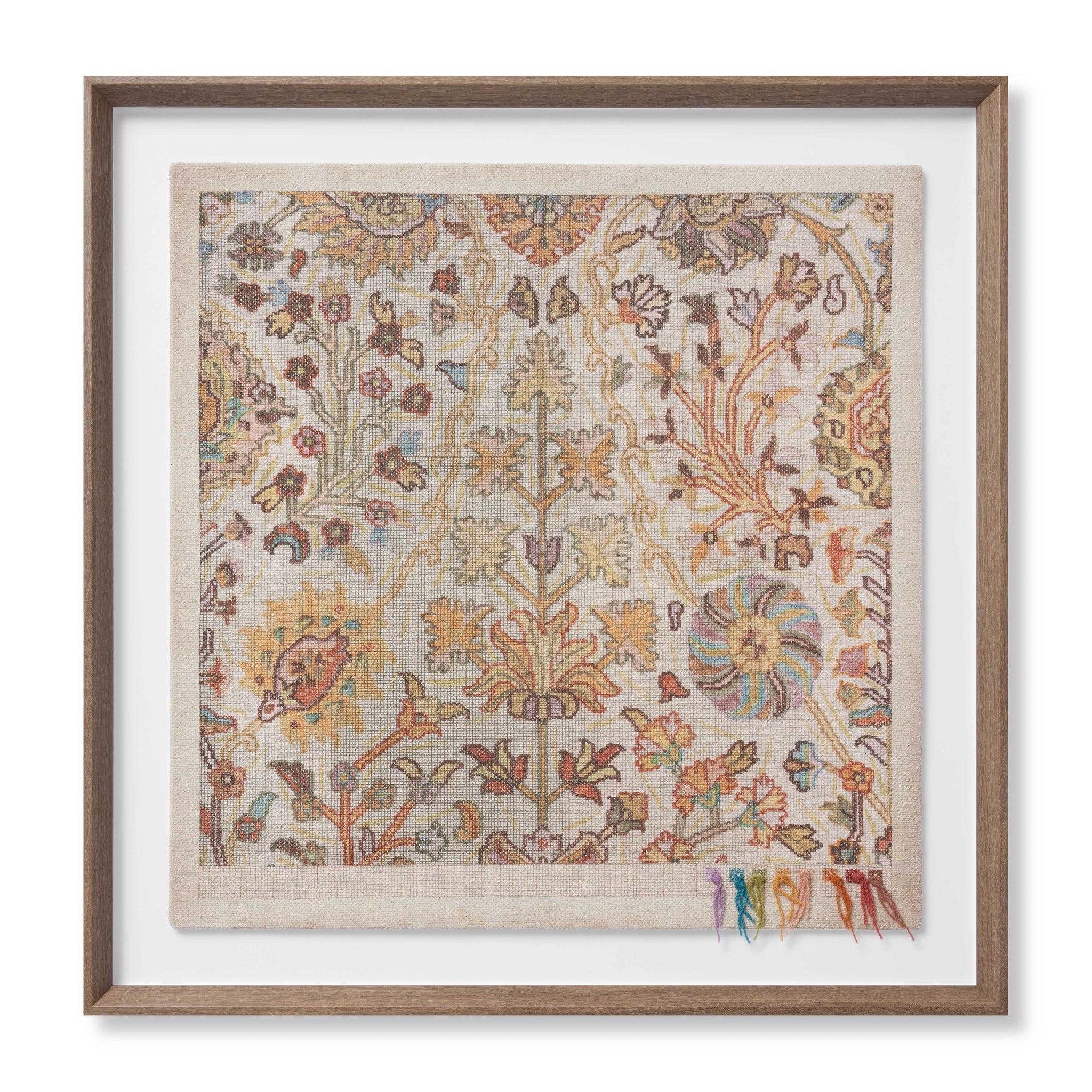 Rug Map Pastels Multi Rug Art - Aerial Image