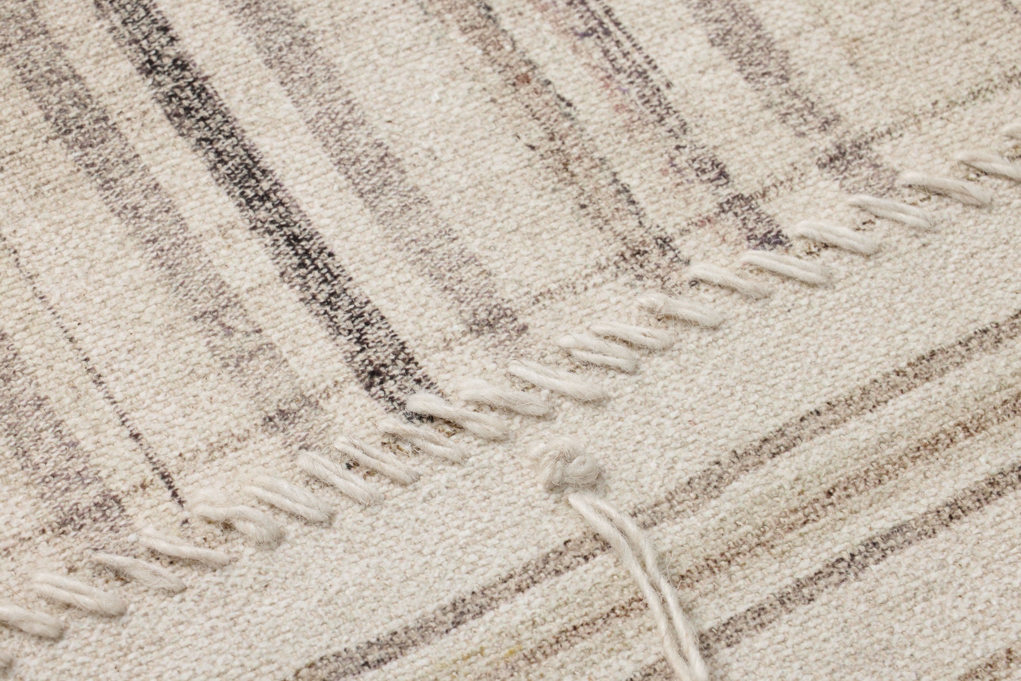 Patchwork C Beige / Brown Rug Art - Macro Detail (H)