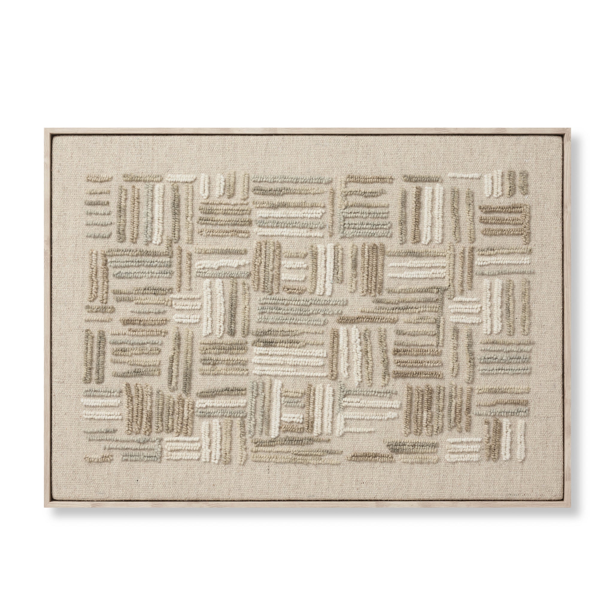 Perplexed Green / Ivory Rug Art - Aerial Image