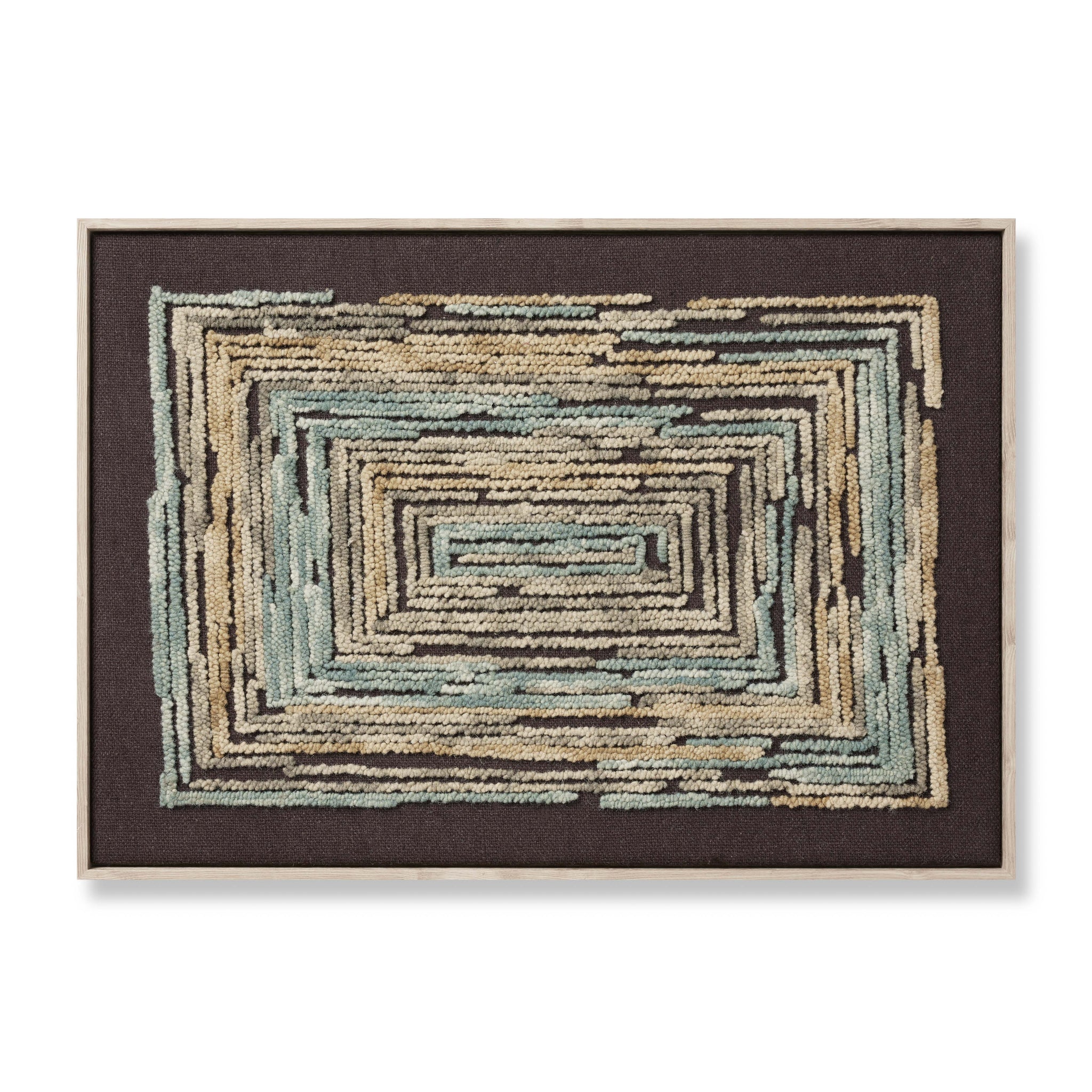 Midpoint Gold / Blue Rug Art - Aerial Image
