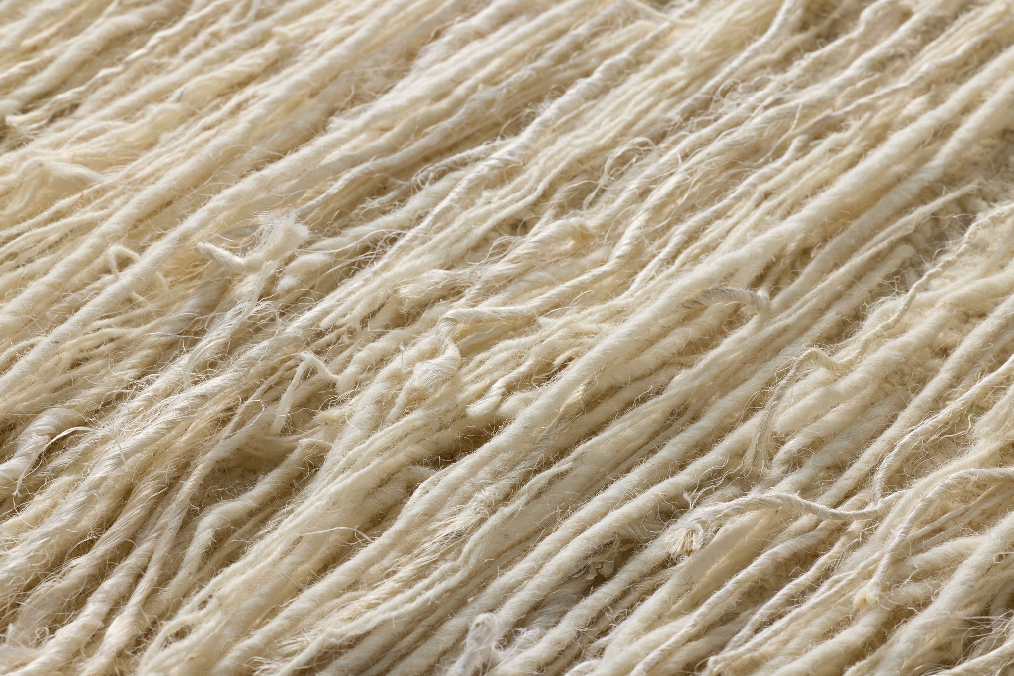 Ivory Falls Ivory / Ivory Rug Art - Macro Detail (H)
