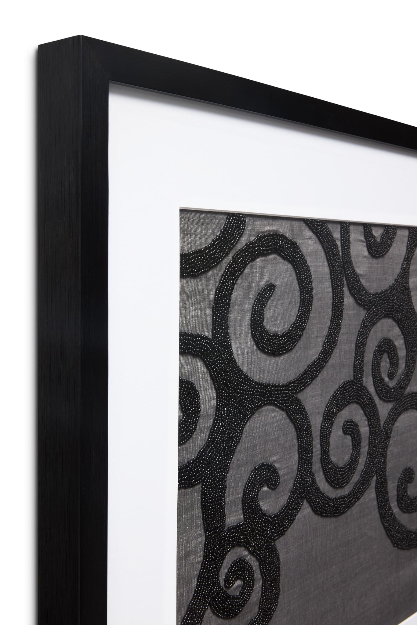 angle view of Decadent Grey / Black luxury Artwork