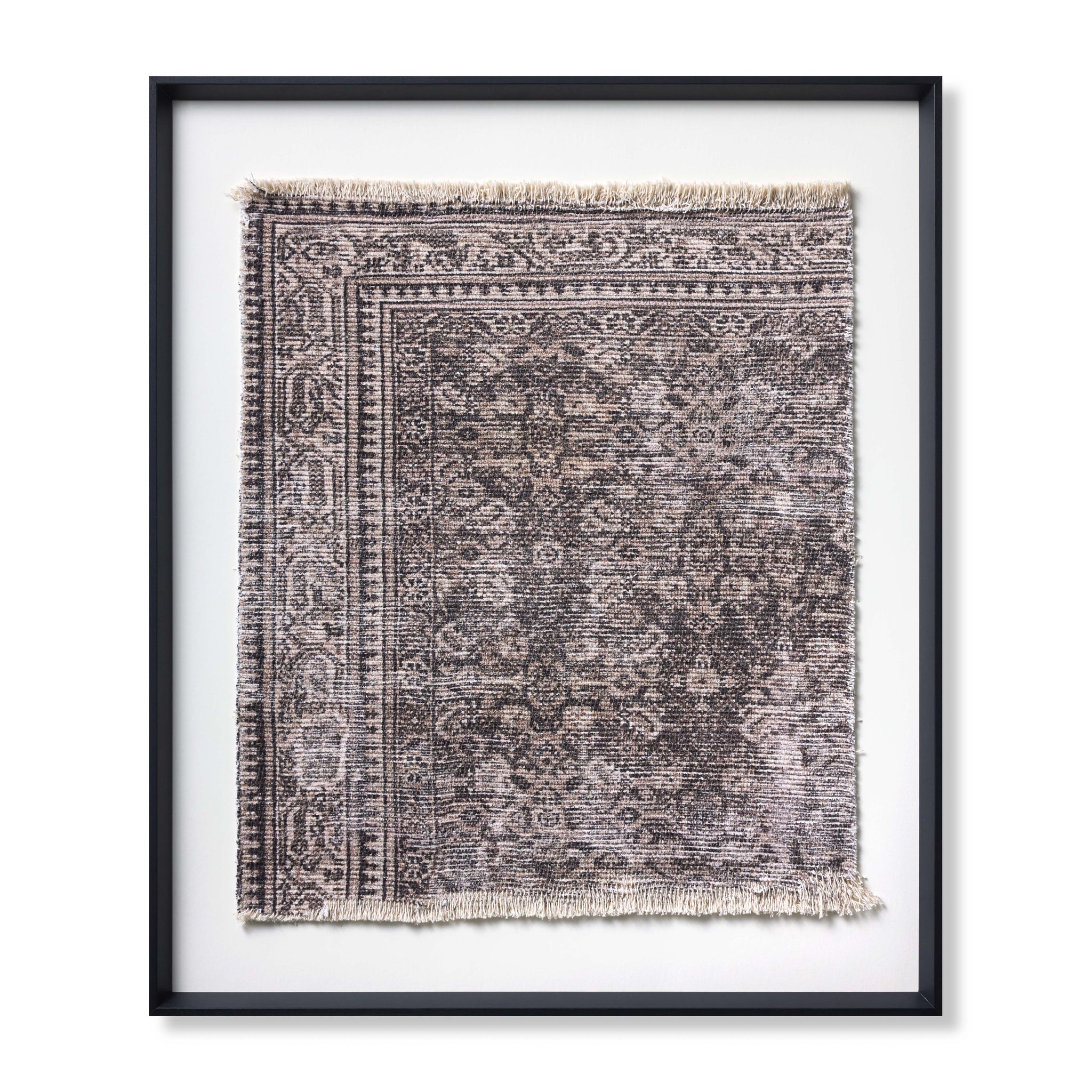 Cyrene Brown / Beige Rug Art - Aerial Image