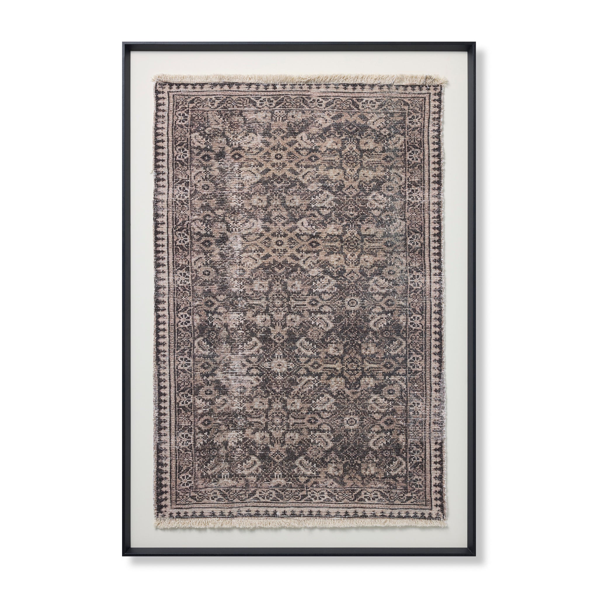 Persepolis Brown / Black Rug Art - Aerial Image