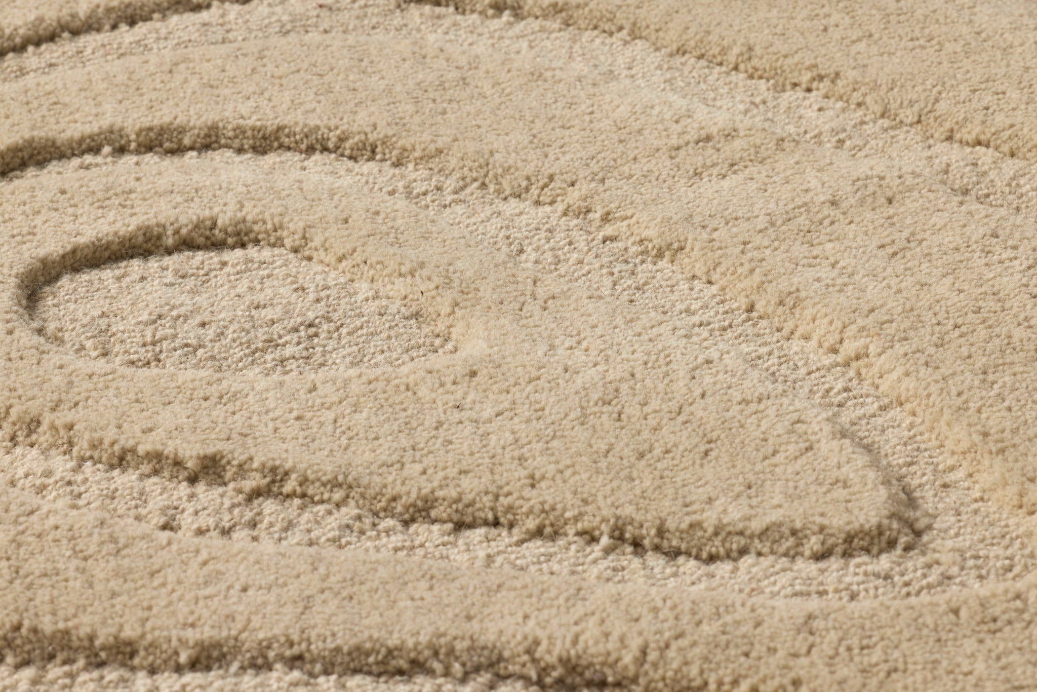 Oyster Of My Eye Beige / Beige Rug Art - Macro Detail (H)