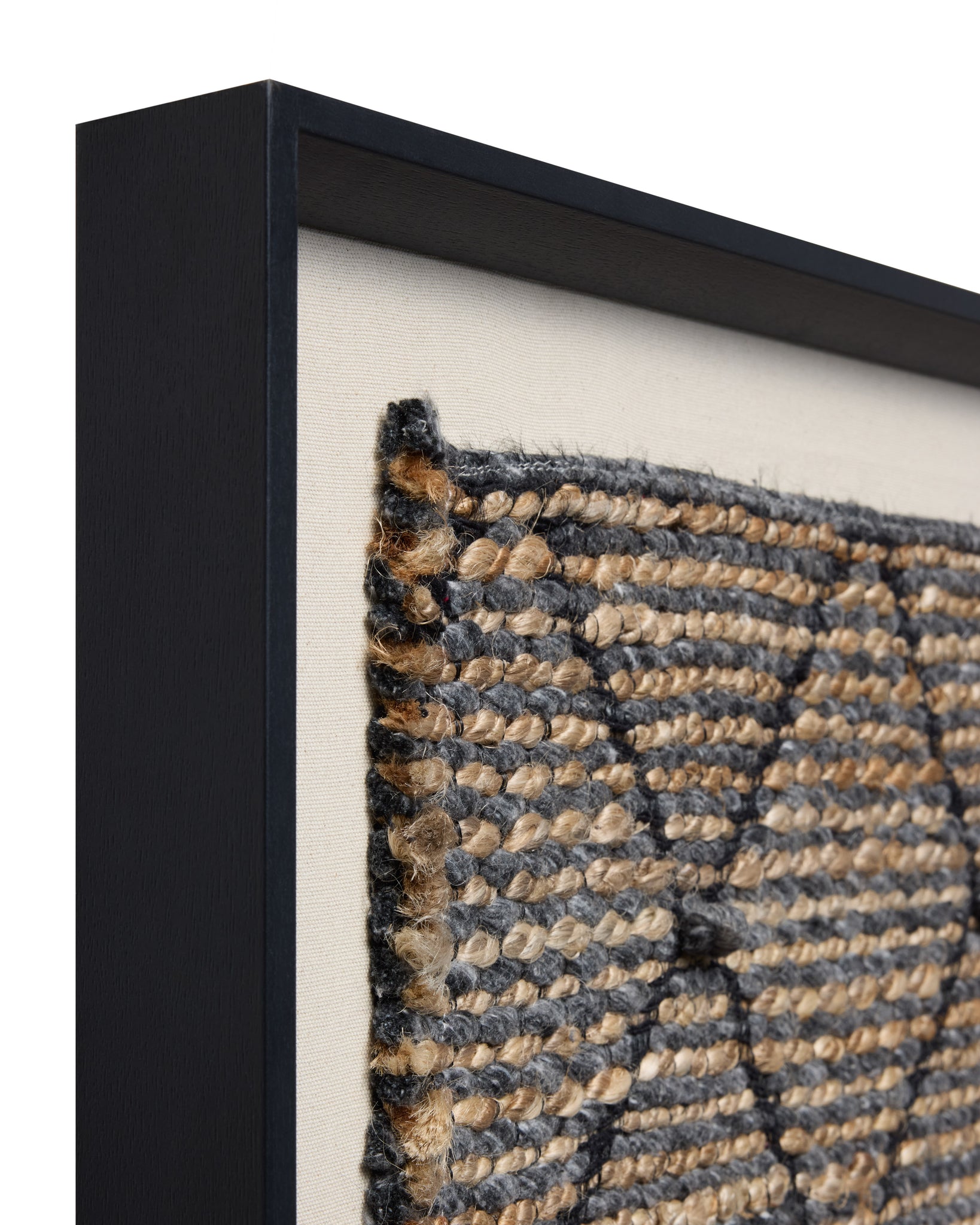 Nuit Grey / Beige Rug Art - Wall Art Corner (V)