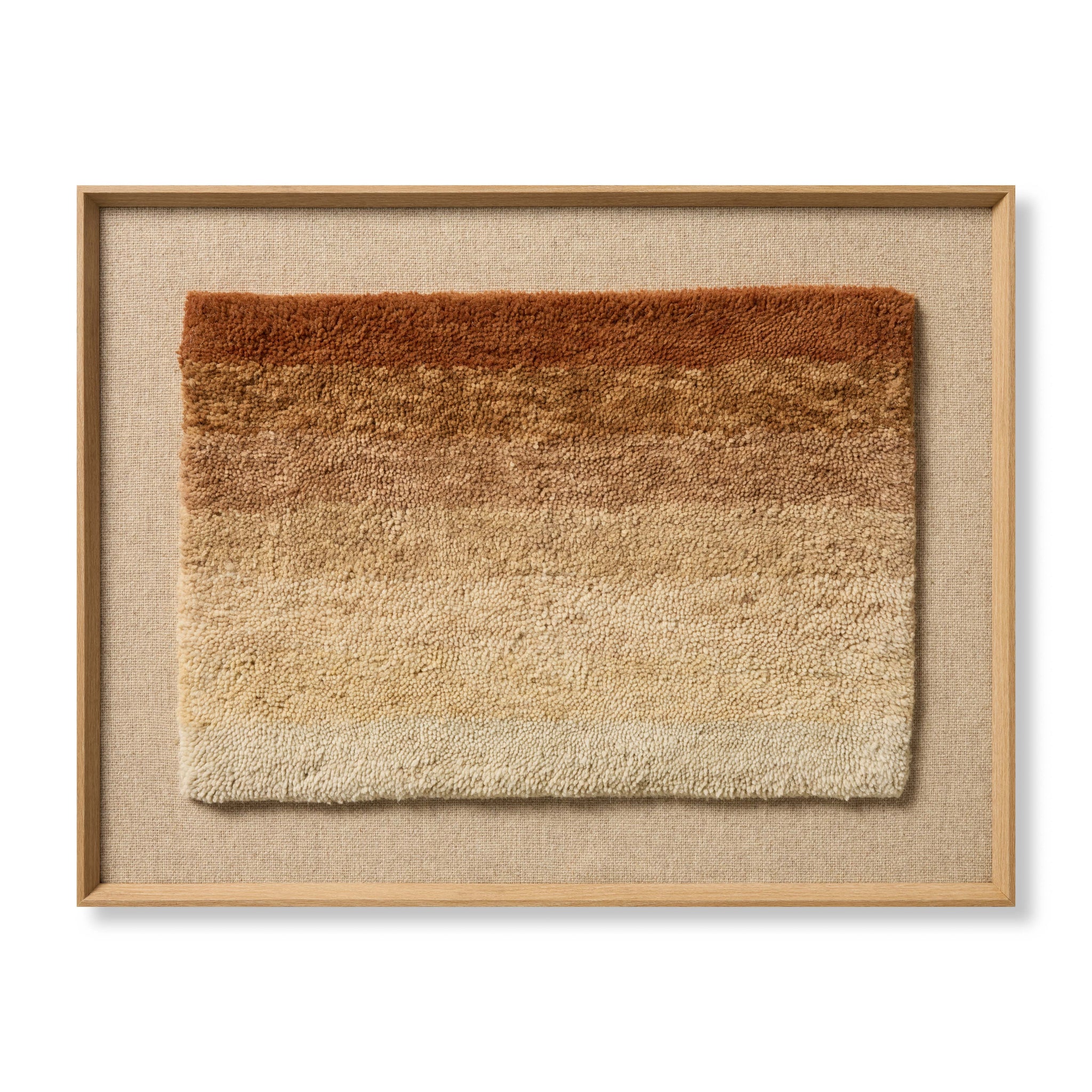 Indio Orange / Beige Rug Art - Aerial Image