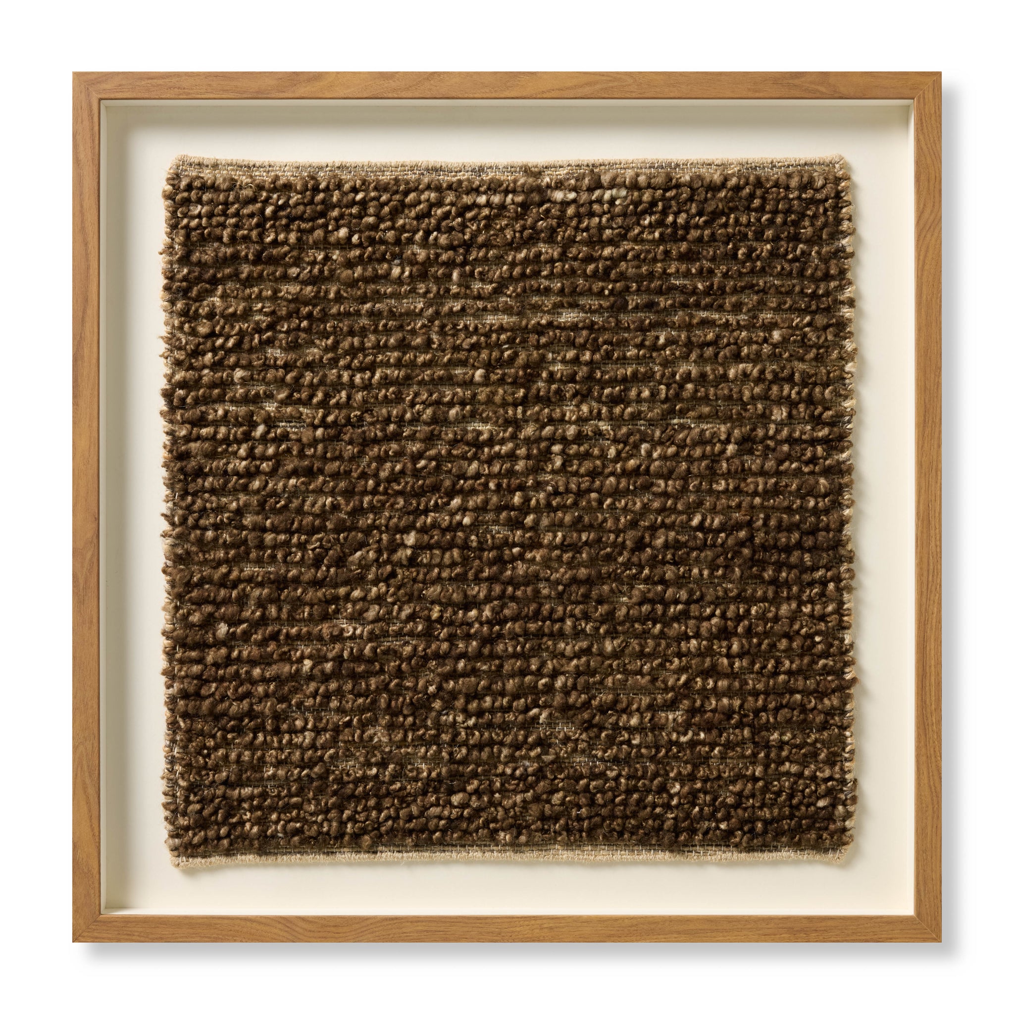 Coffee Bean Brown / Beige Rug Art - Aerial Image