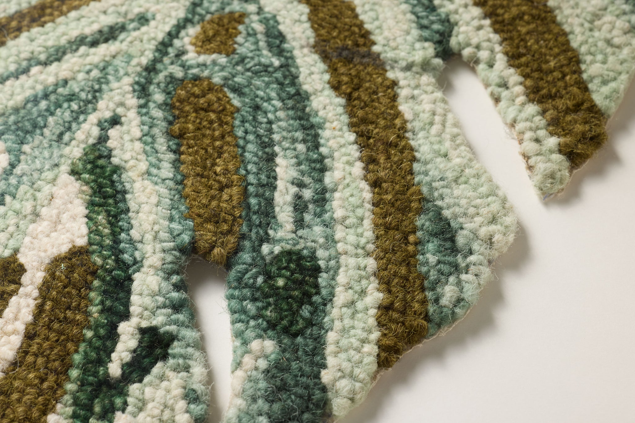 Macadamia Green / Brown Rug Art - Macro Detail (H)