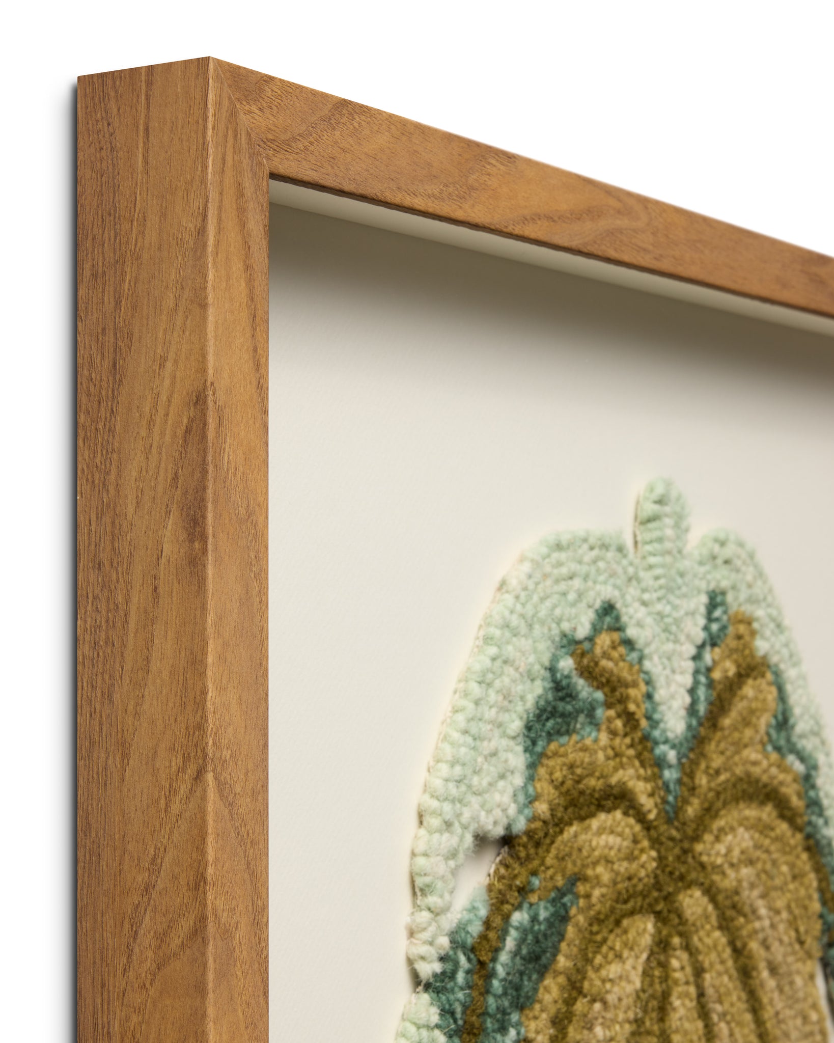 Palmera Green / Brown Rug Art - Wall Art Corner (V)