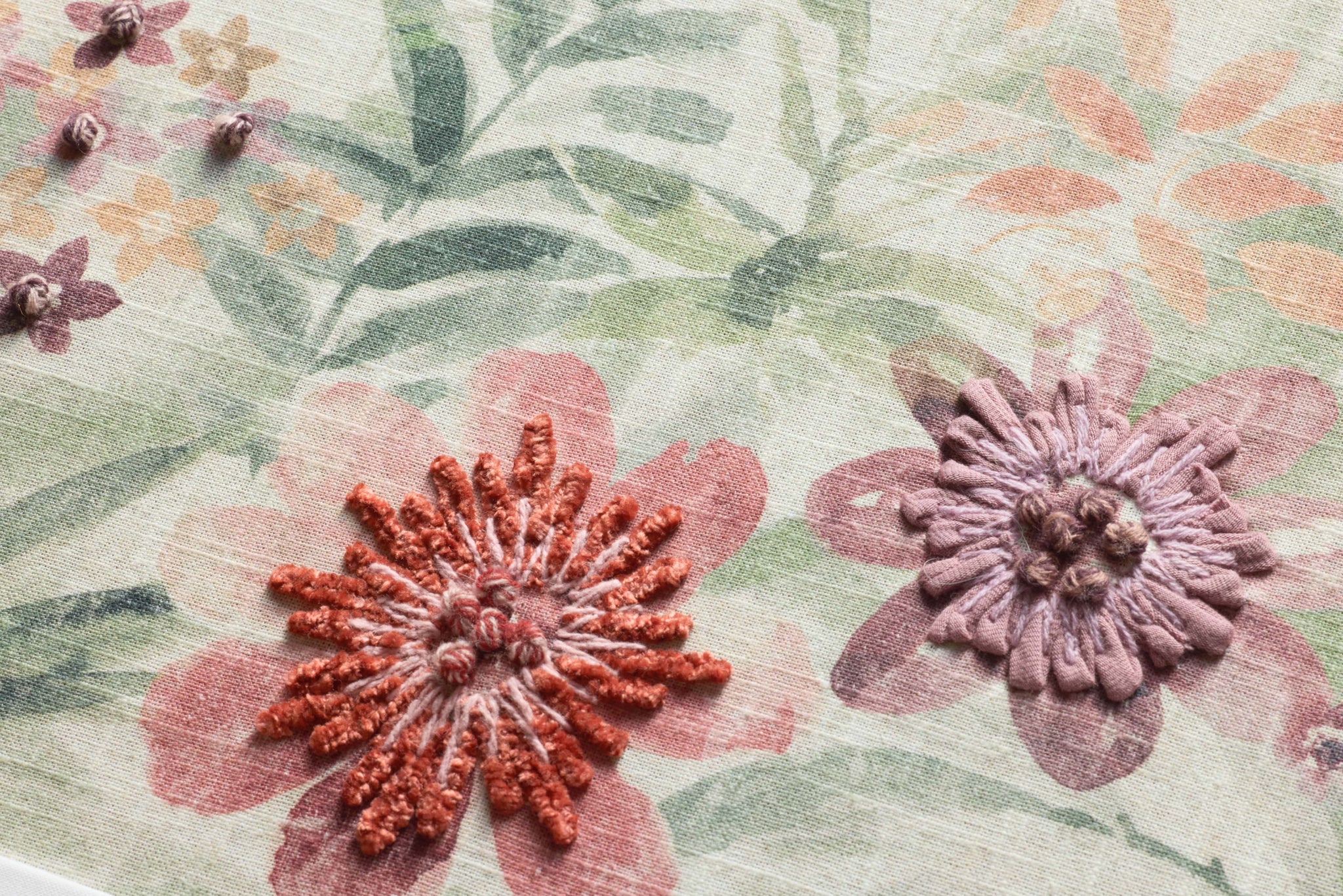 Menthe Natural Rug Art - Macro Detail (H)