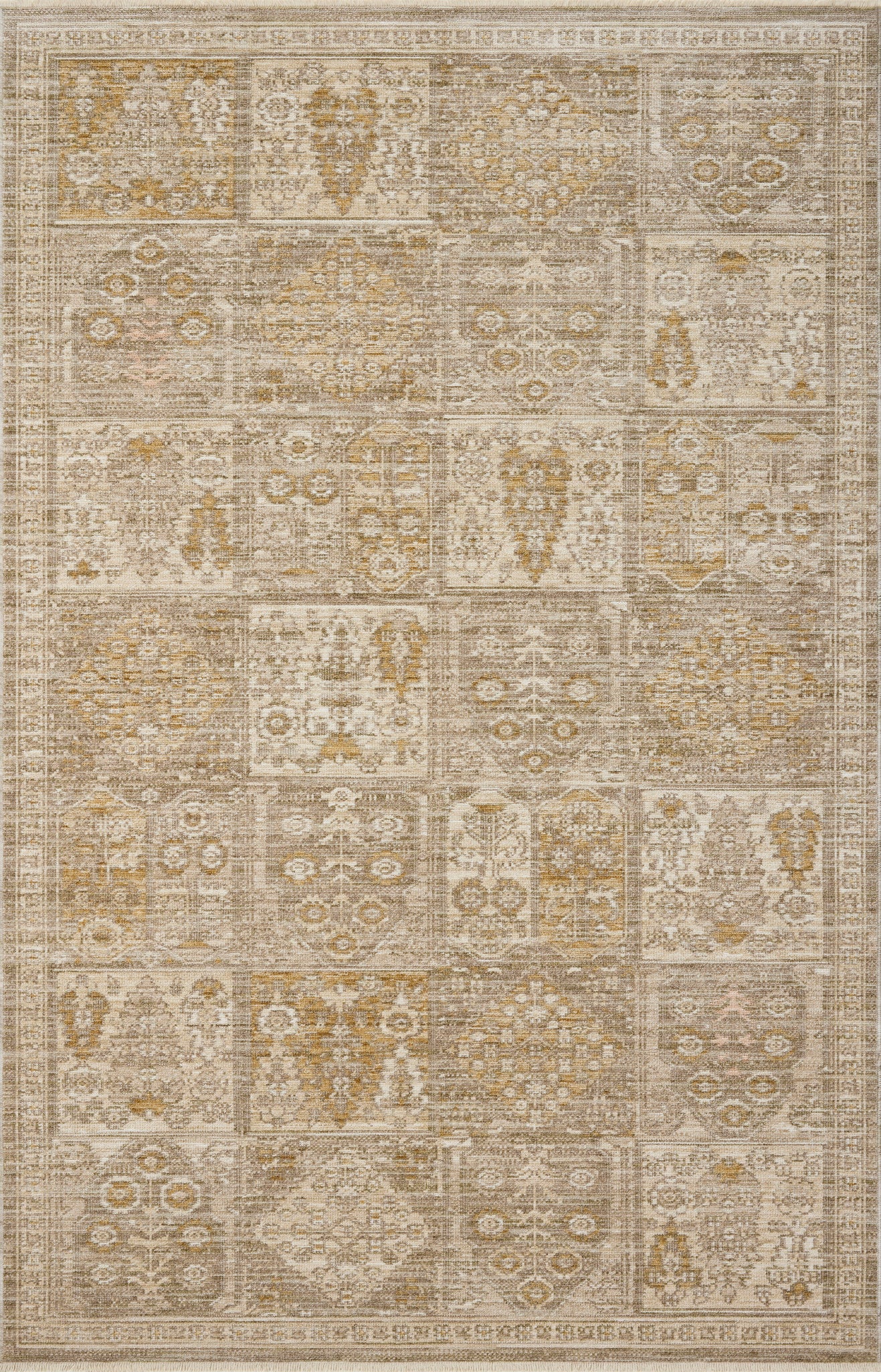 Elora Mushroom / Ochre rug — Loloi