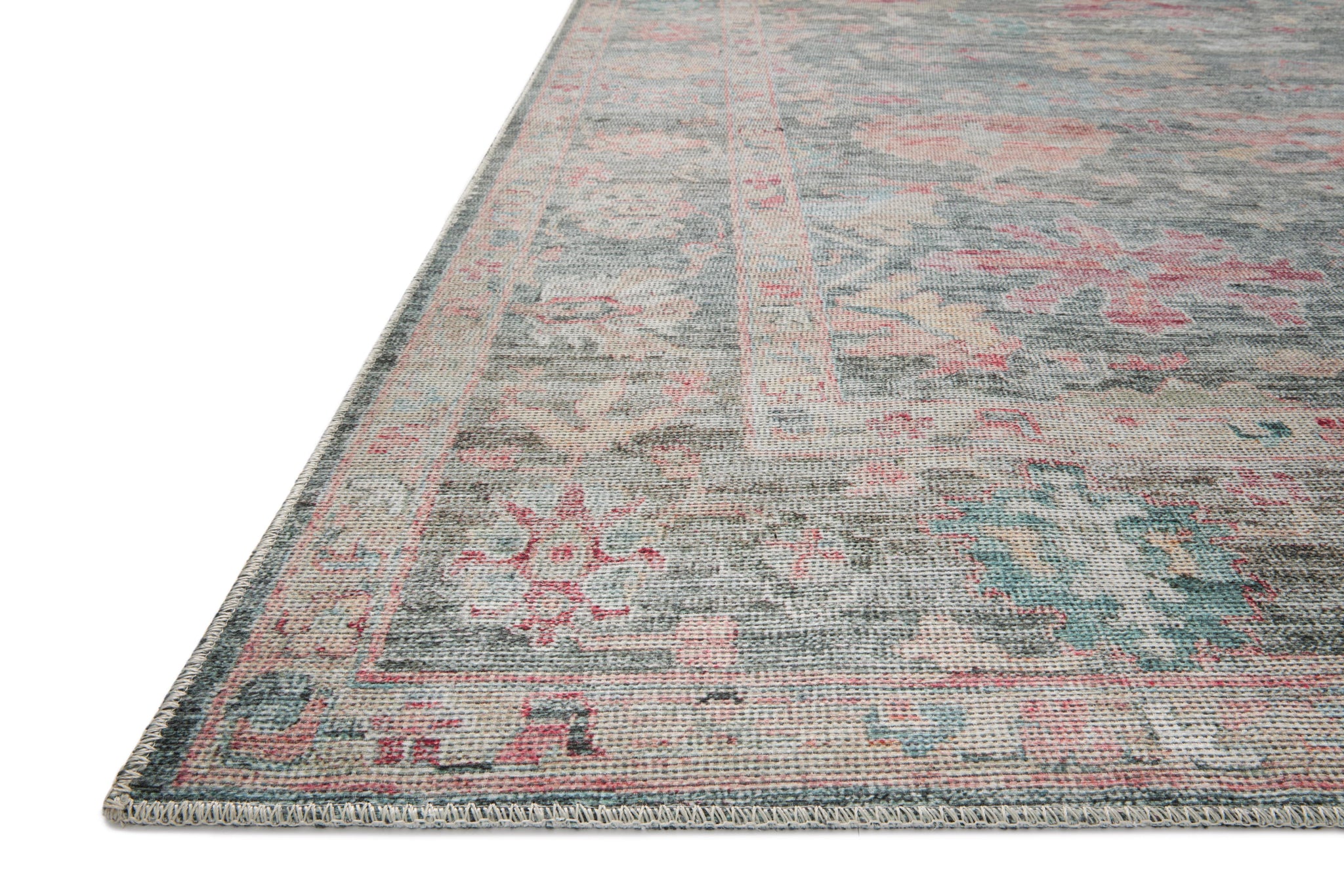 lifestyle view of Elysium Graphite / Multi luxury Rug