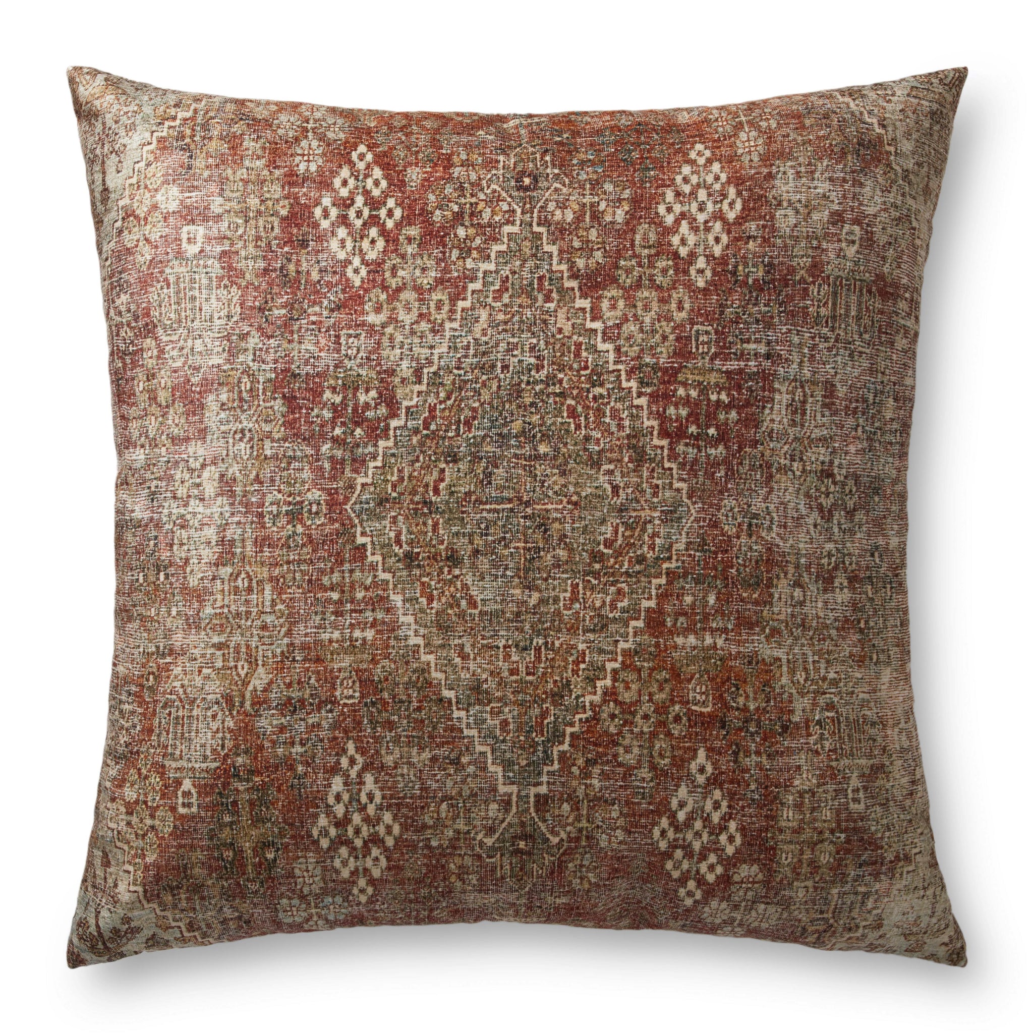 Red / Multi Pillow - Aerial Image