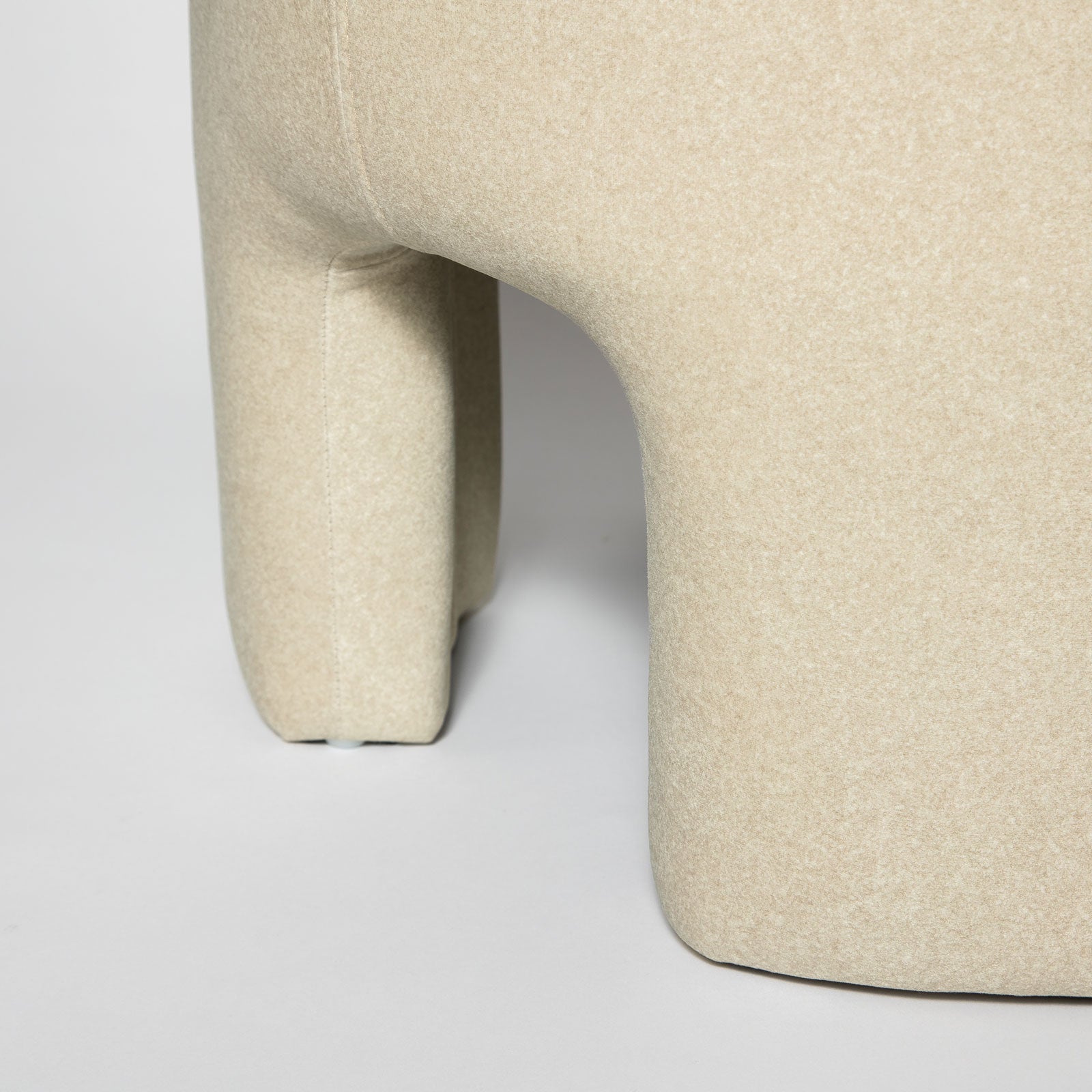 Pouf Ginger - Velours Naturel