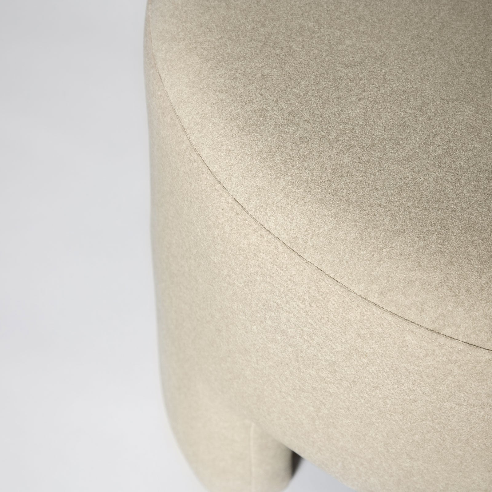 Pouf Ginger - Velours Naturel